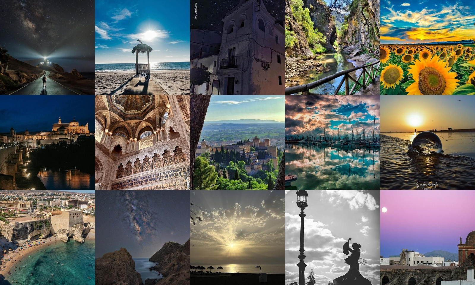 Candidatas de Andalucía y Melilla a 'Mi Rincón Favorito 2025'