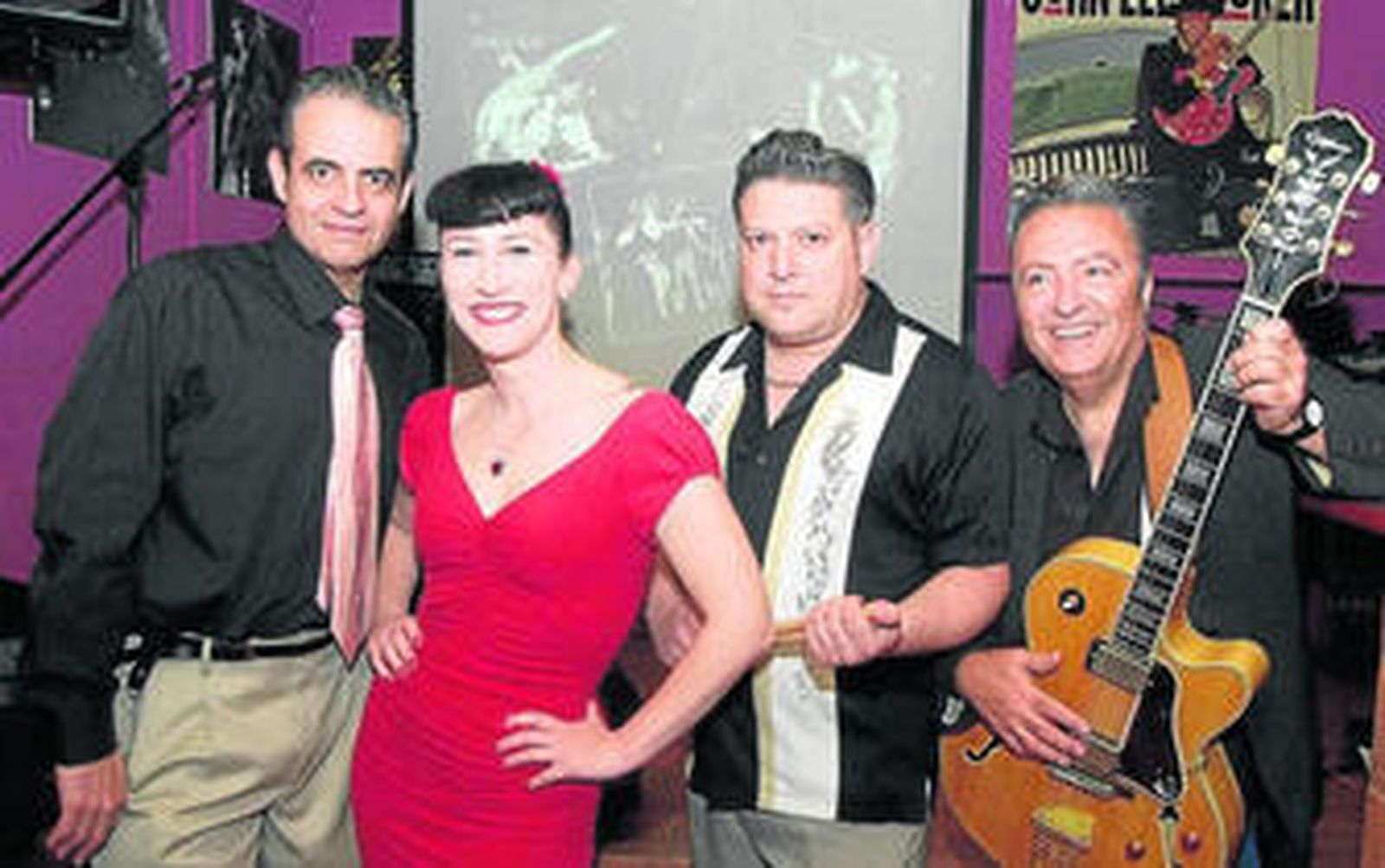 Pepe Lee Luis, Oona Fortune, Diego Cruz y Chipo Martínez forman Oona Fortune & The Rocketeers.