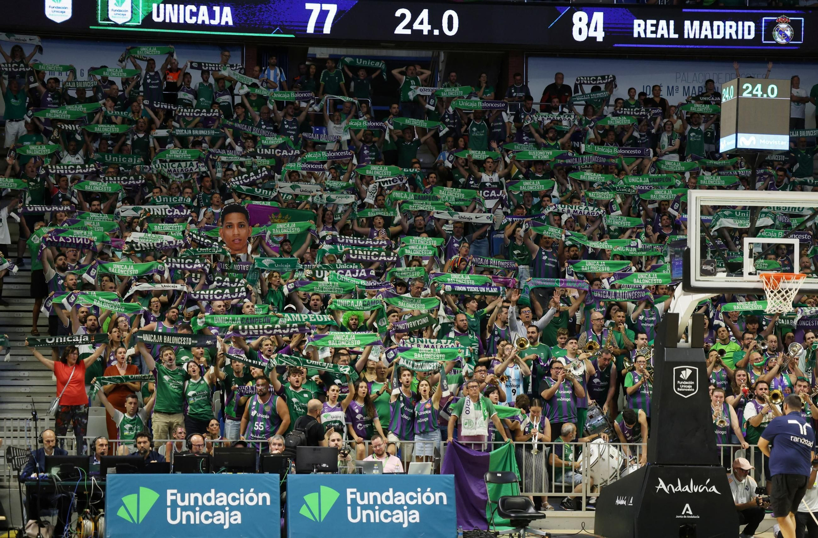 El Unicaja-Real Madrid, en fotos