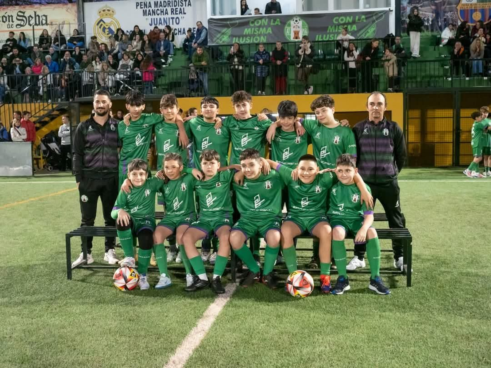 Las categorías de fútbol base del Atlético Mancha Real, en imágenes