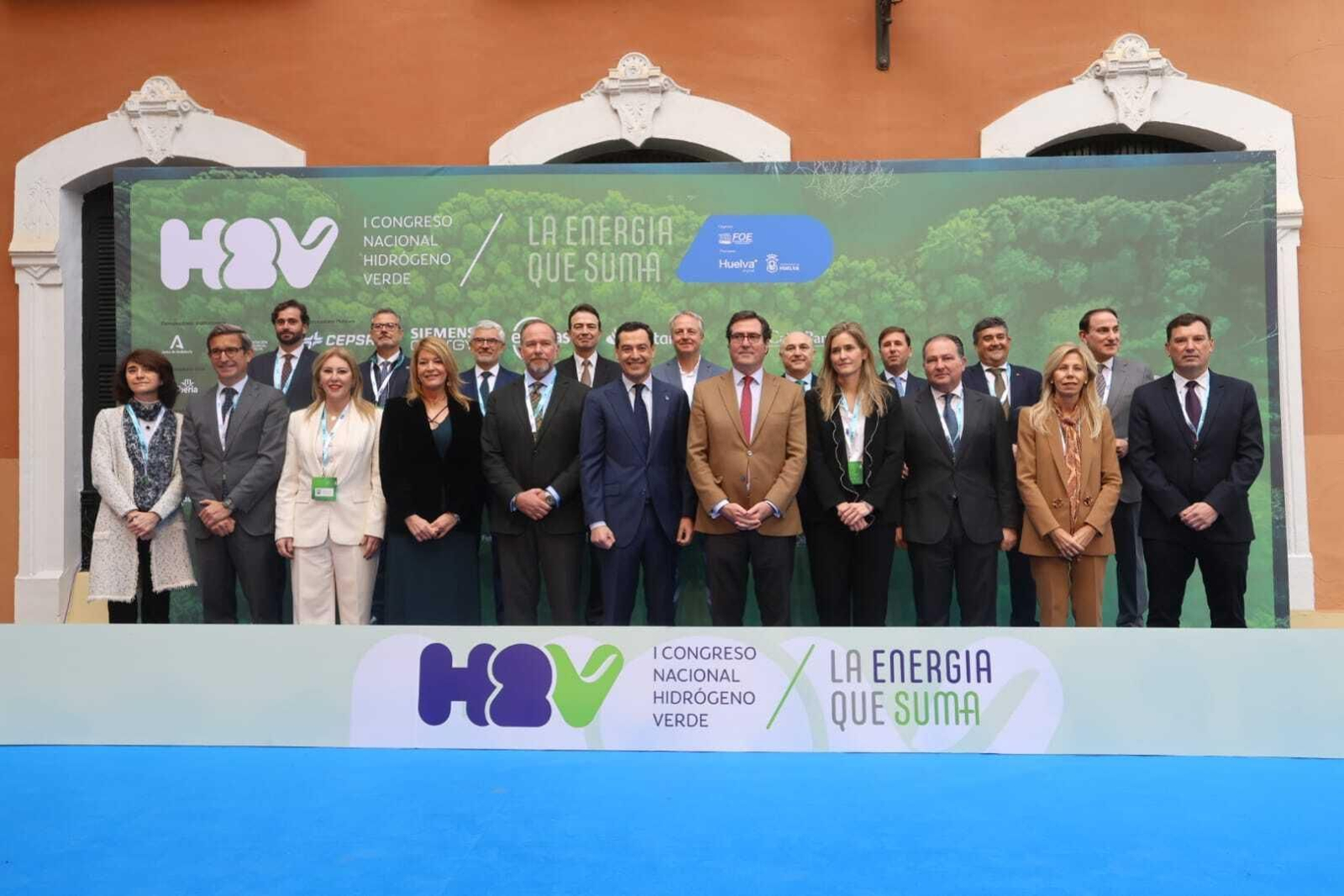 Imágenes de la inauguración del I Congreso Nacional de Hidrógeno Verde en Huelva