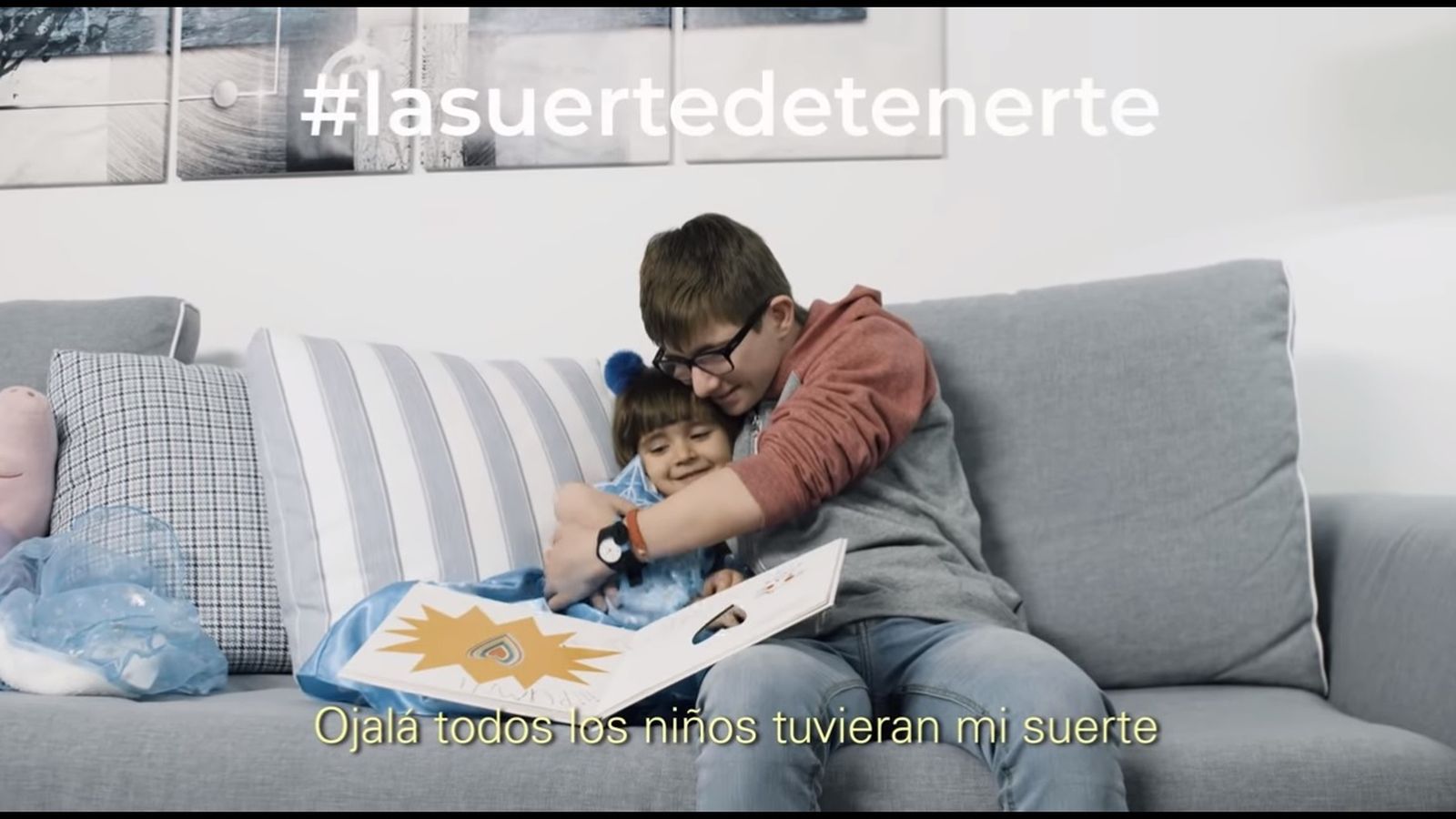 Una escena del vídeo de la campaña de Down España.