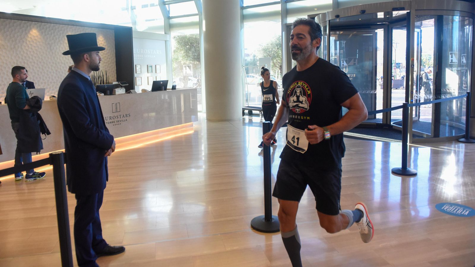 Imagen de la I Carrera Vertical Eurostars Torre Sevilla