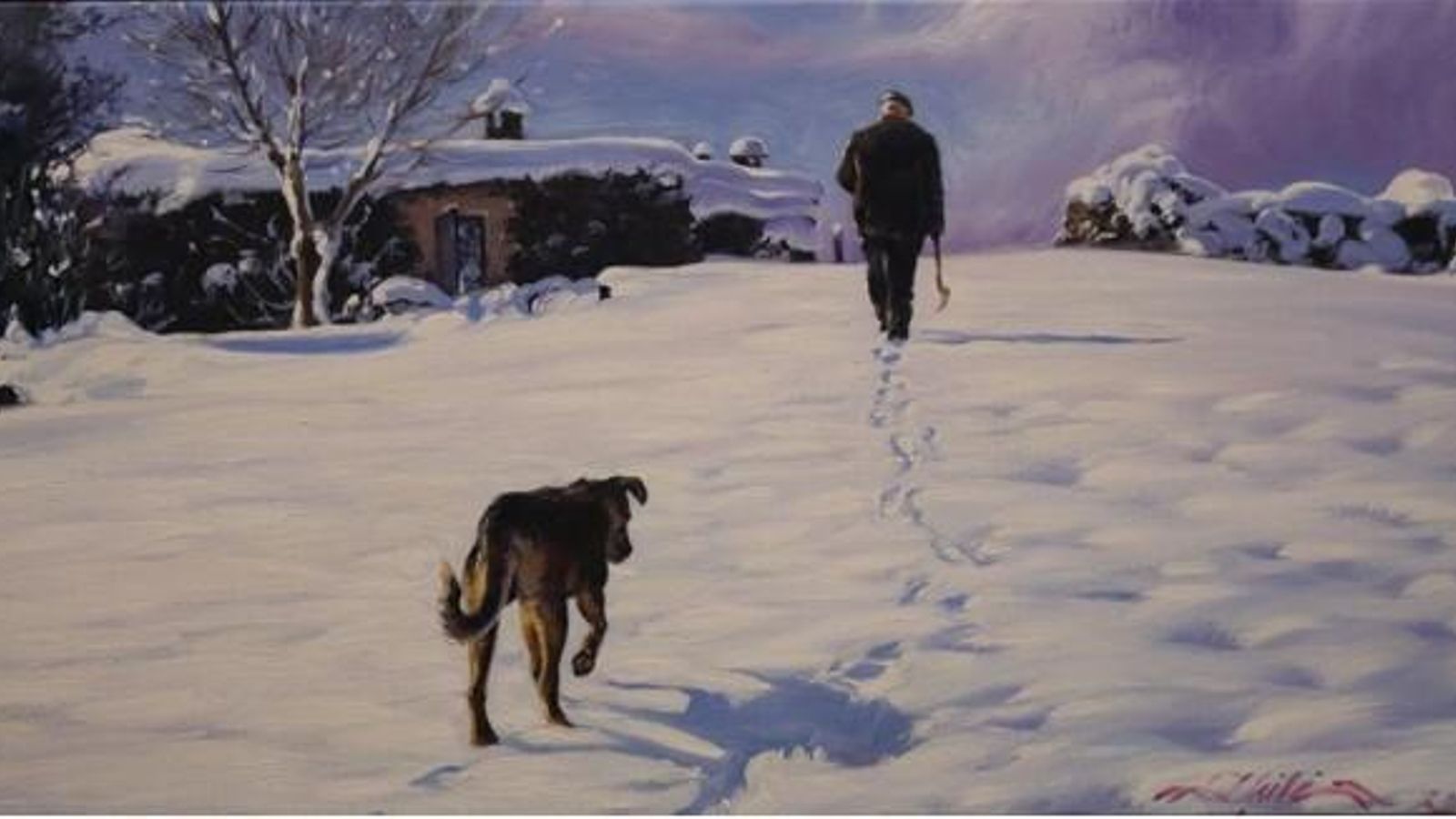 Una de las pinturas de la exposición