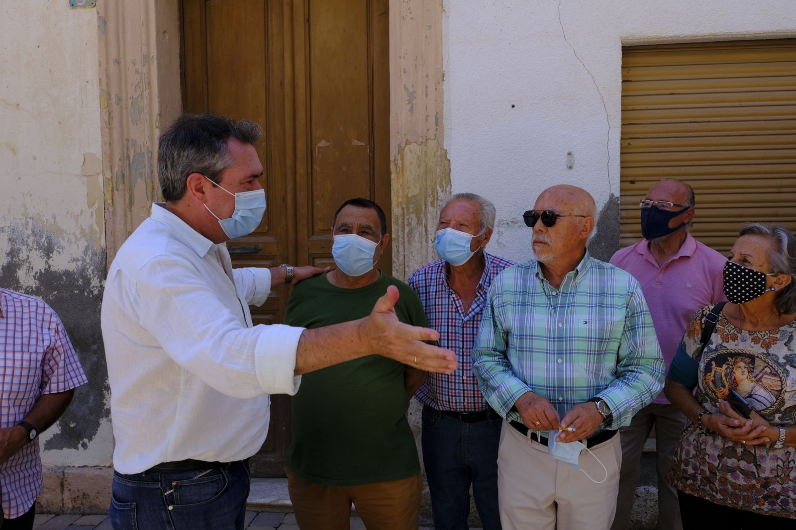 Juan Espadas, candidato a las primarias del PSOE, en Alhama y Bentarique. Almería