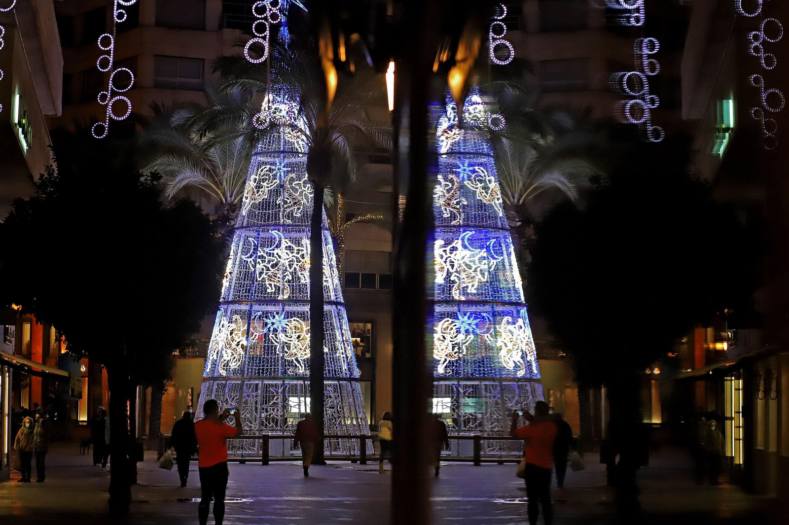 Encendido del alumbrado de Navidad 2020 en Jerez