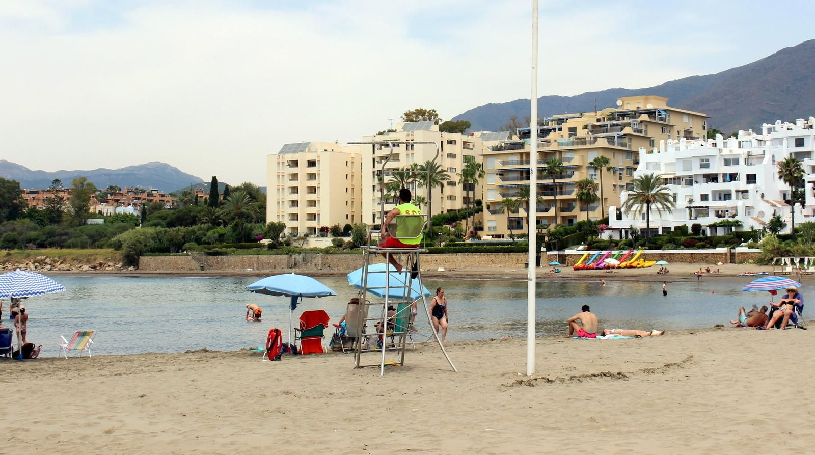 Un socorrista del servicio de salvamento en una imagen de archivo.