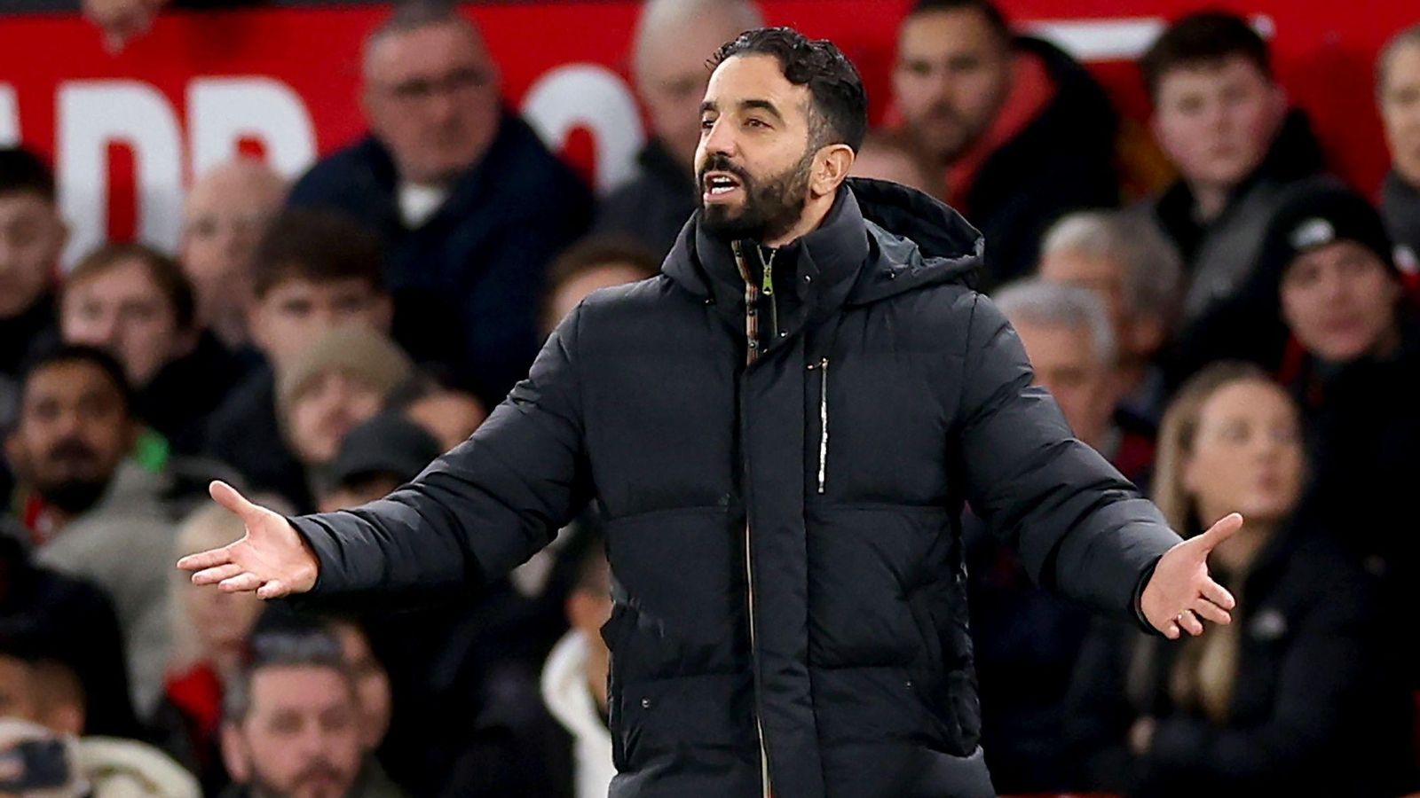 Rúben Amorim, durante un partido del United.