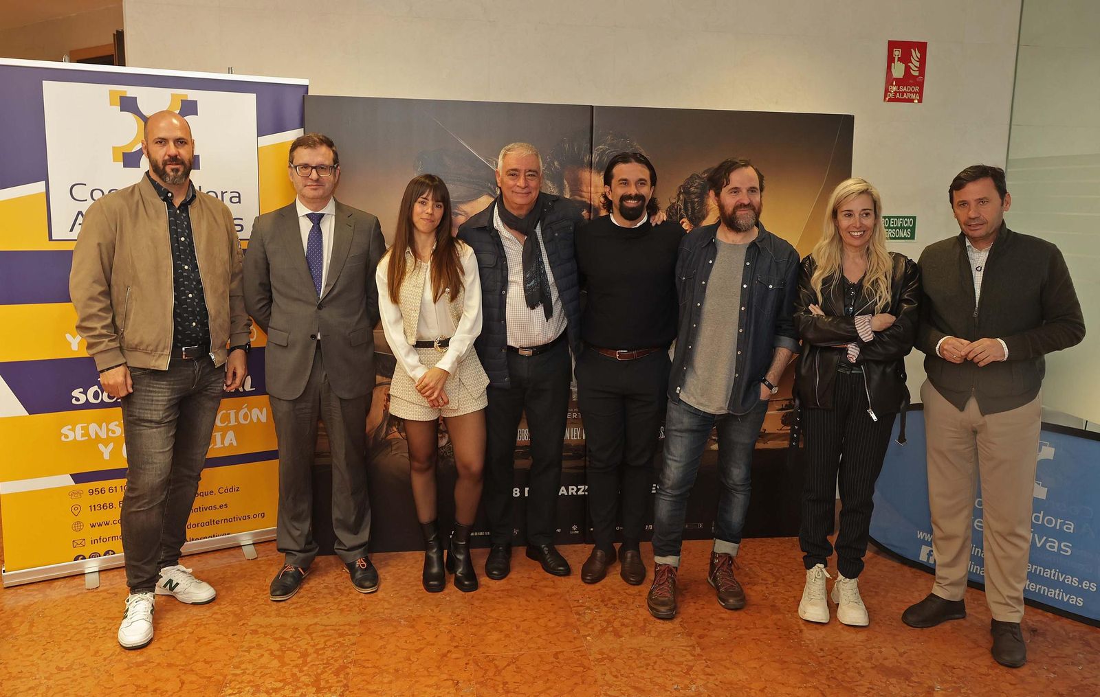 Fotos de la presentación de la película 'Tierra de Nadie' en colaboración con Coorinadora Alternativas en Algeciras
