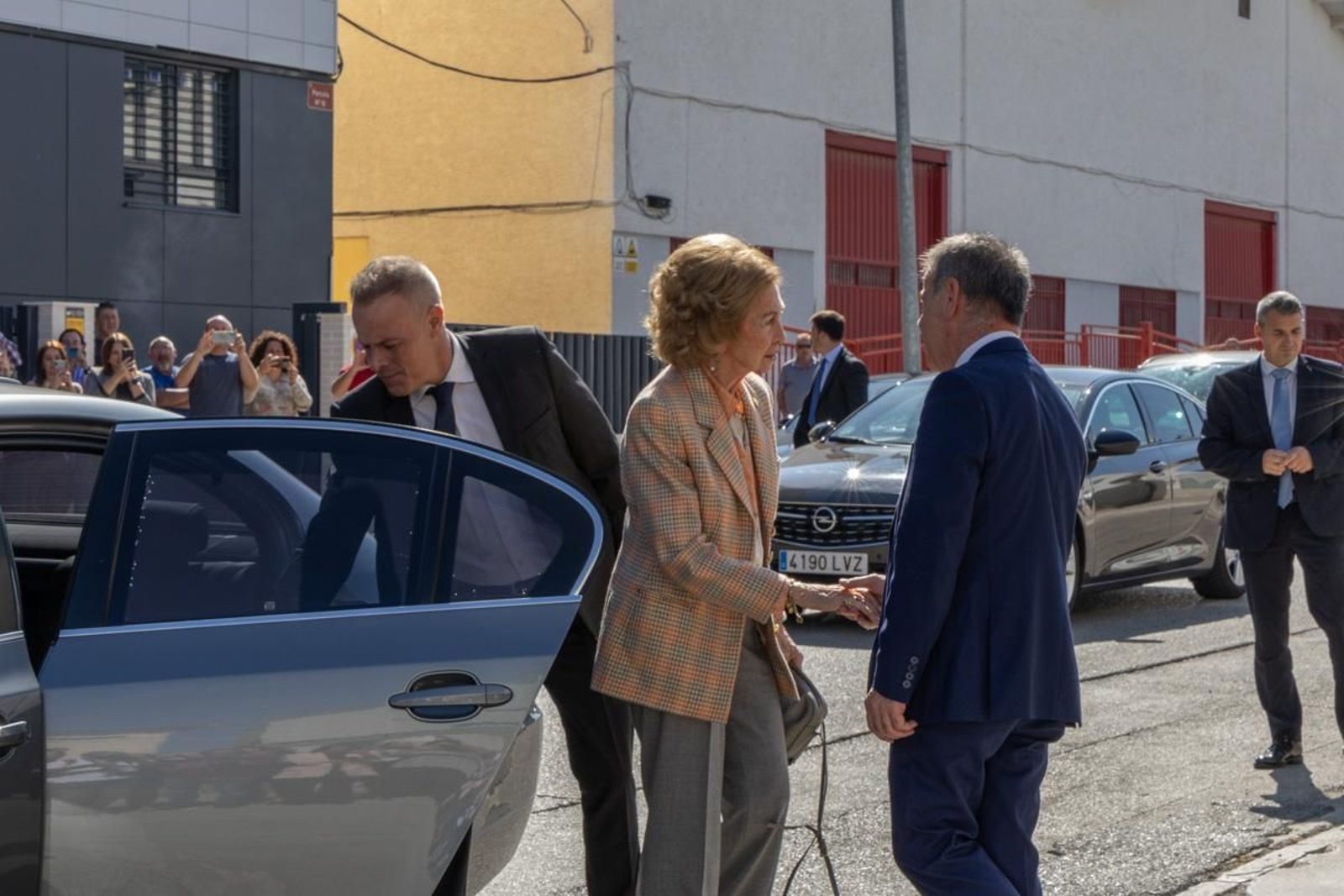 Visita de la Reina Sofía a las instalaciones del Banco de España, en imágenes