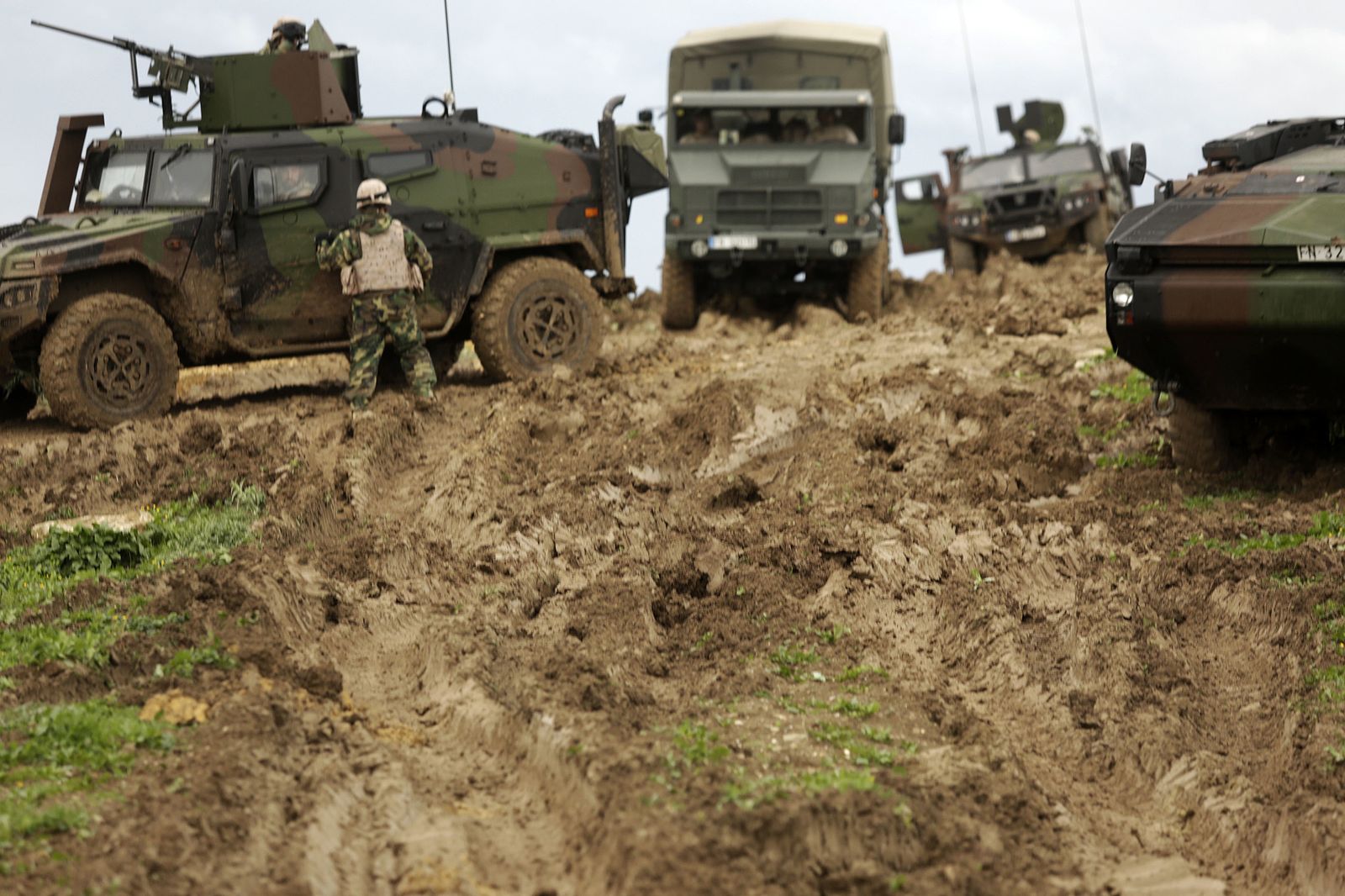 Maniobras Gruflex 61 de la Armada en el Retín