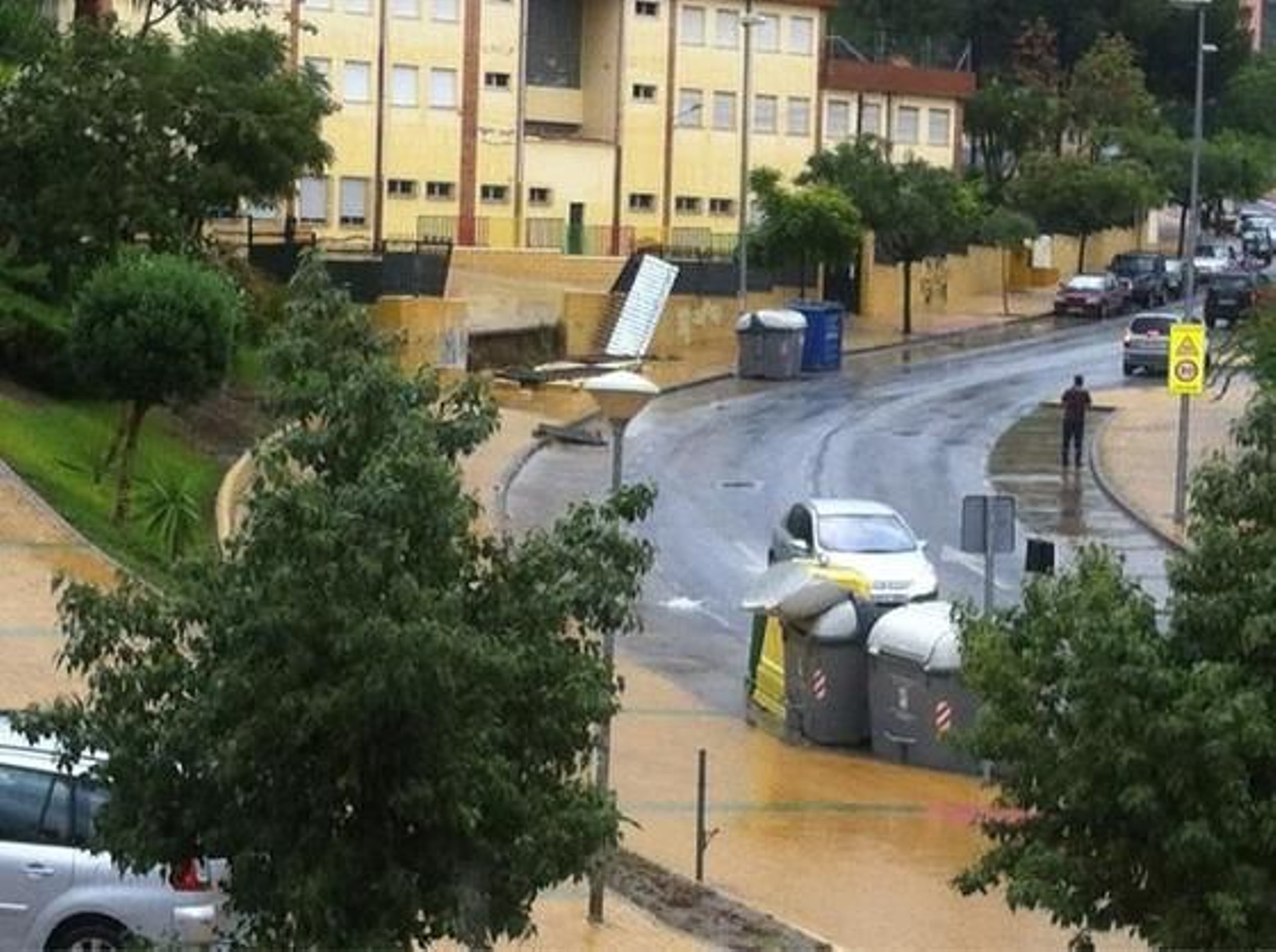 Inundaciones en la capital 

Foto: Twitter