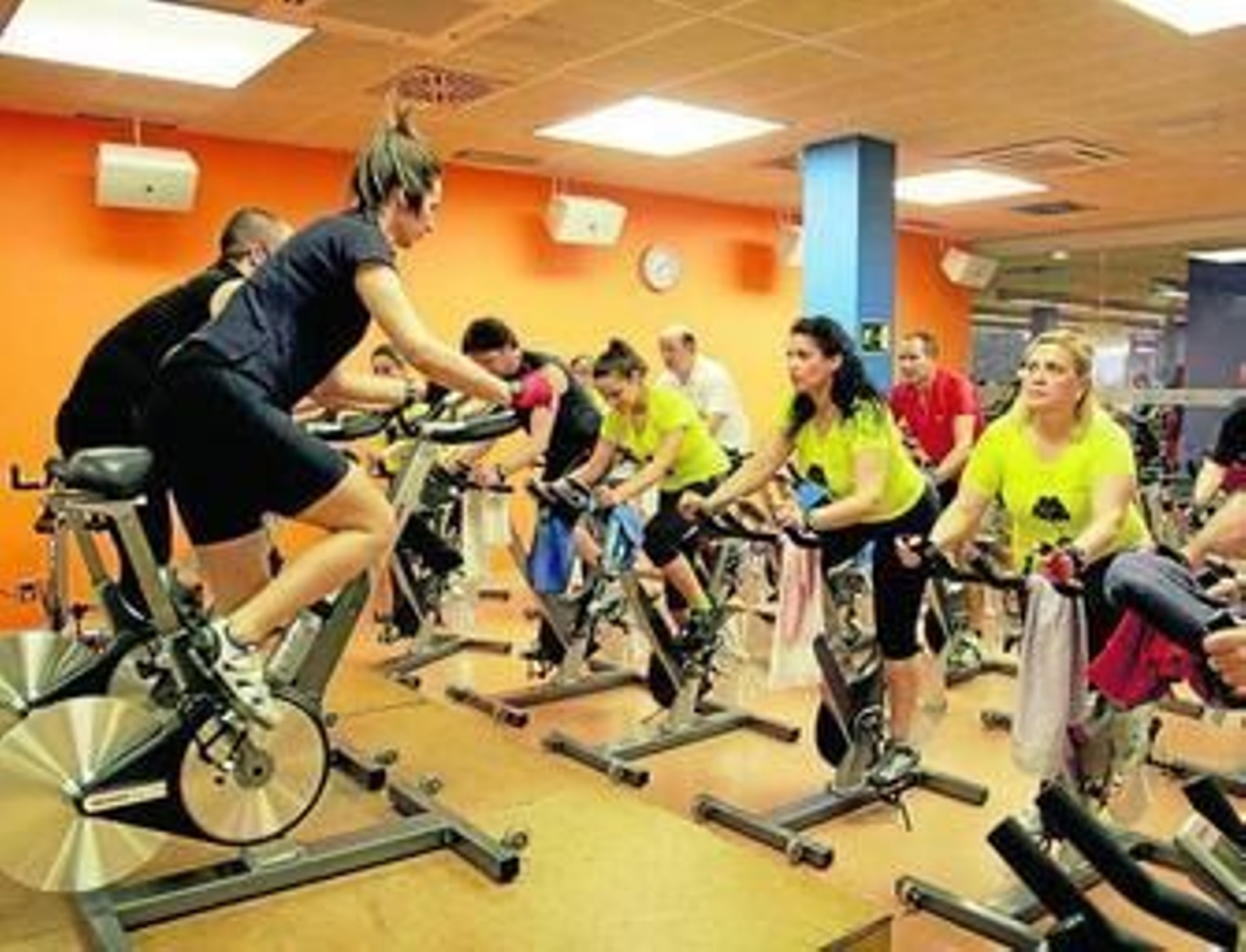 Imagen de archivo de una clase en el gimnasio O2.