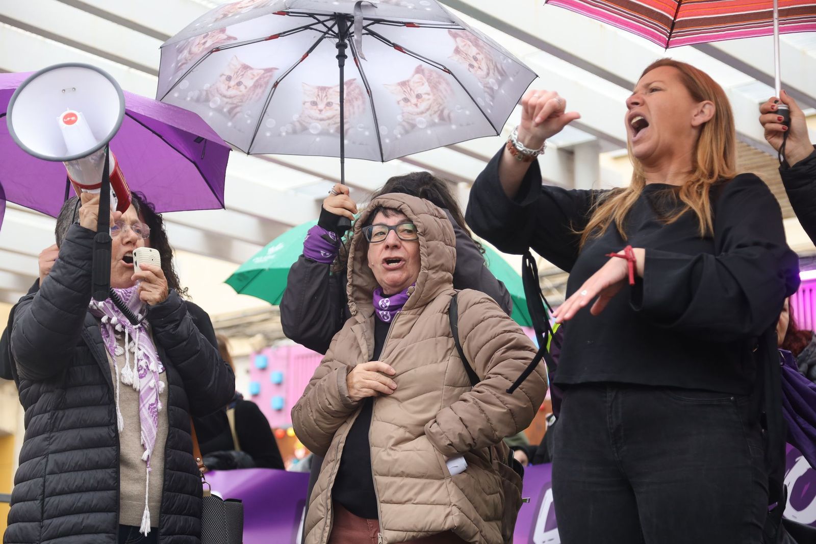Así ha sido la concentración contra la violencia machista en Málaga