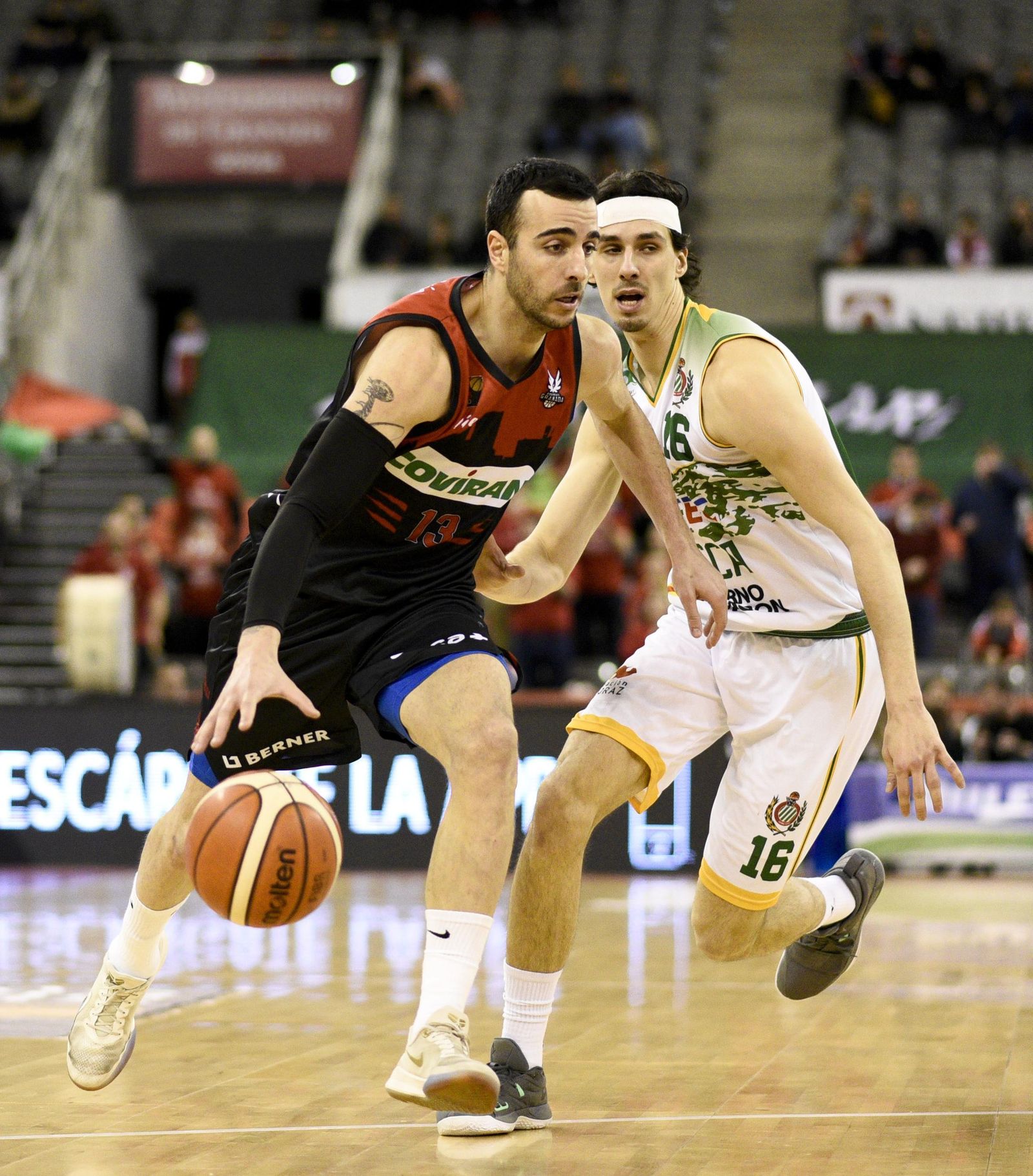 El escolta del Covirán, en el partido ante el Huesca