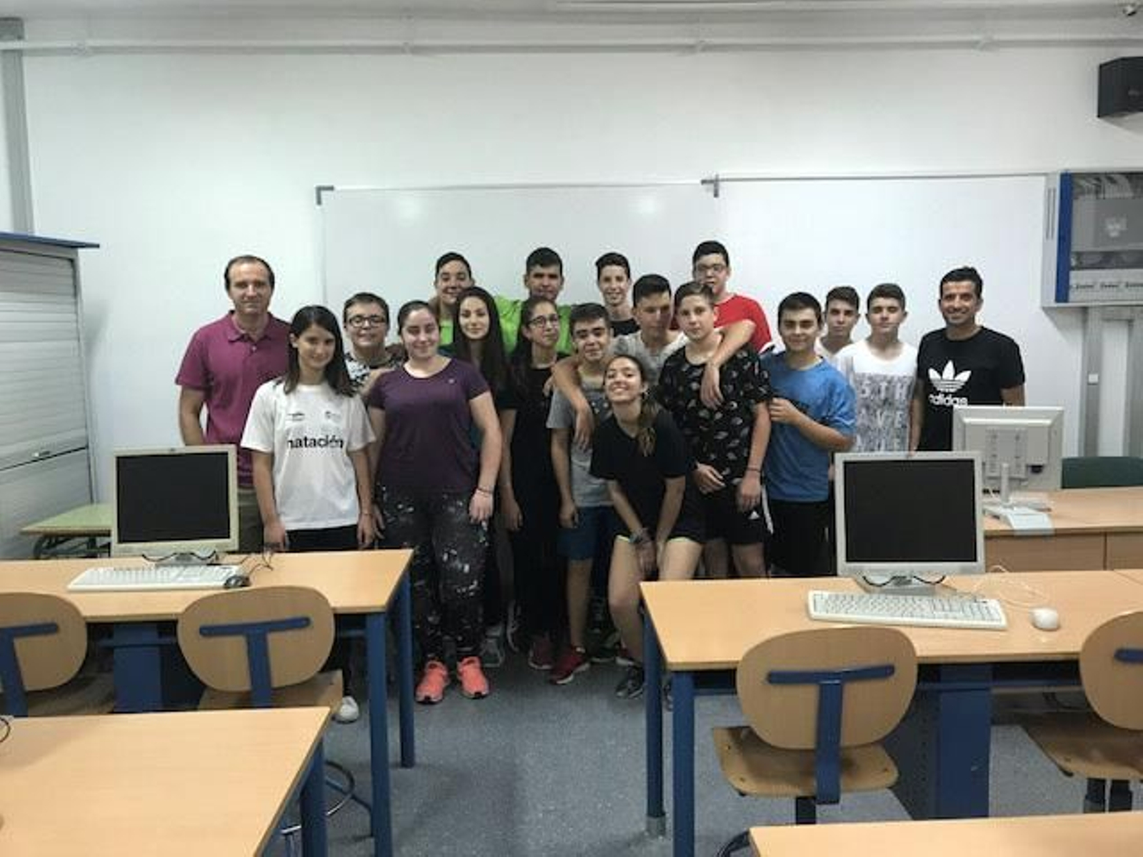 Alumnos del IES Américo Castro que han realizado la 'app'.