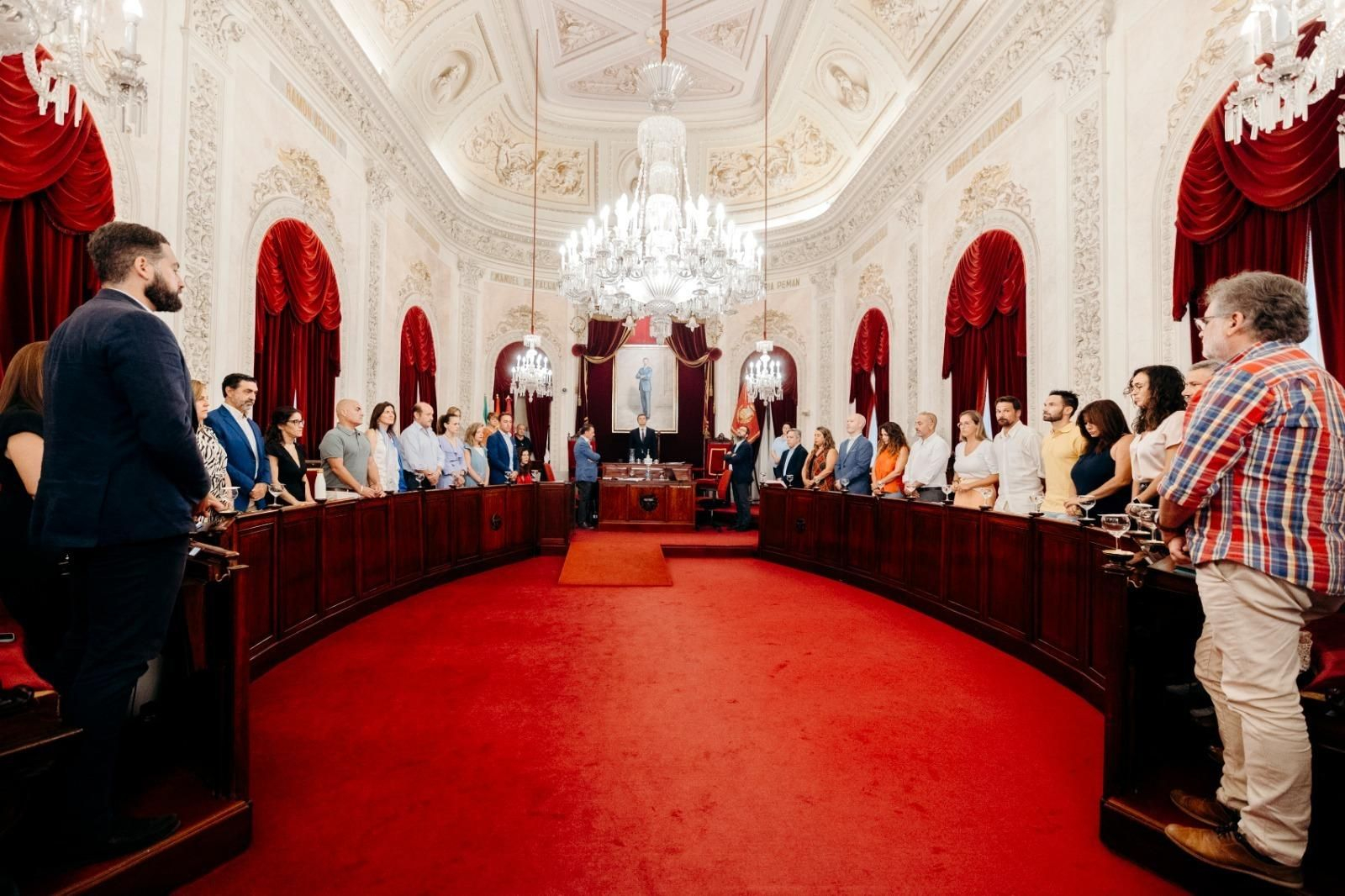 La Corporación Municipal, en el Pleno celebrado este jueves.
