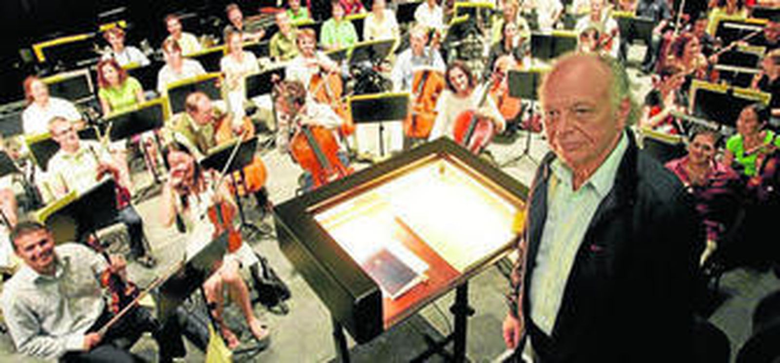 En unos ensayos junto a la orquesta del Palau de les Arts de Valencia.