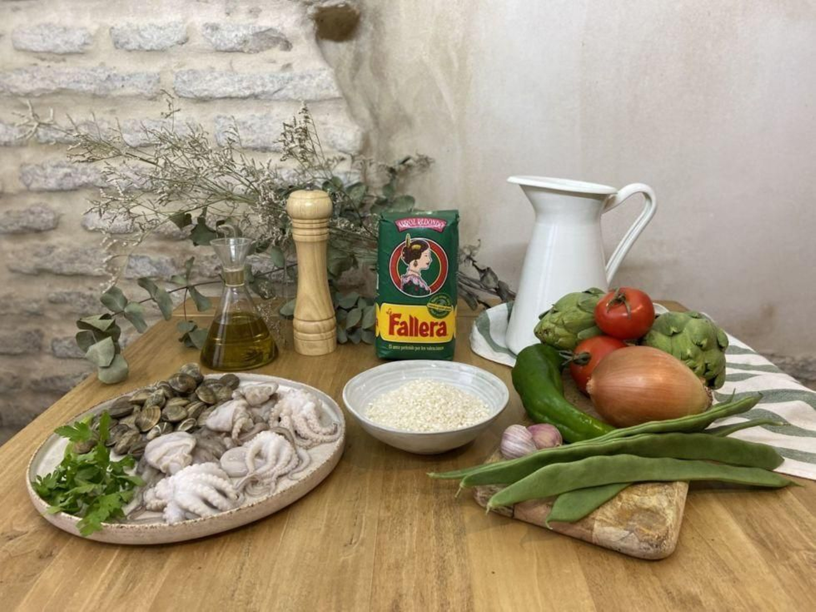 Receta de arroz con pulpitos y alcachofas