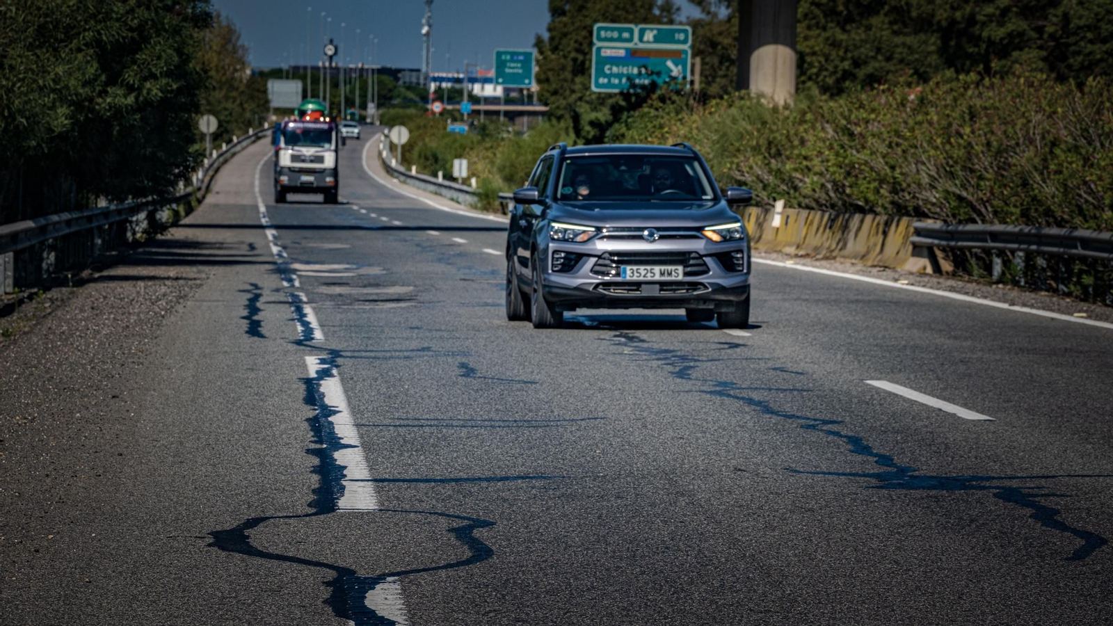 Las imágenes del estado de las carreteras de la provincia de Cádiz
