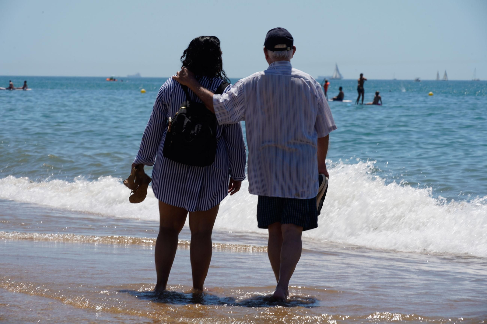 Imágenes de las playas de Huelva el sábado 17 de agosto