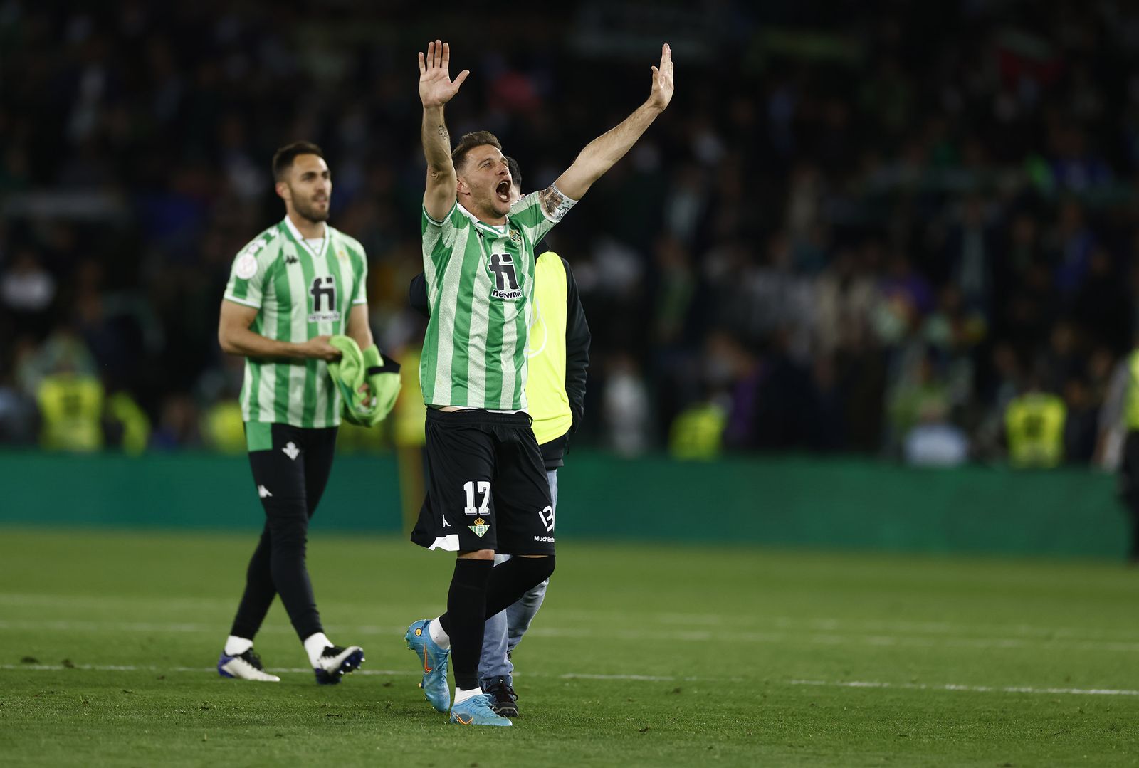 Joaquín celebra el pase a la final.