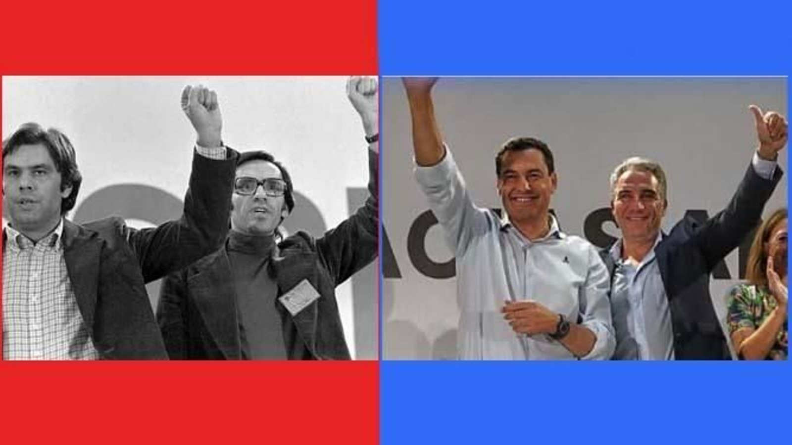 De los puños en alto a los pulgares hacia arriba