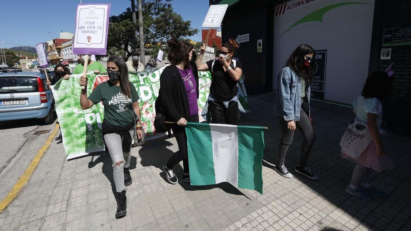 Las foto de la Manifestación del 1 de mayo celebrada por la CGT en Algeciras