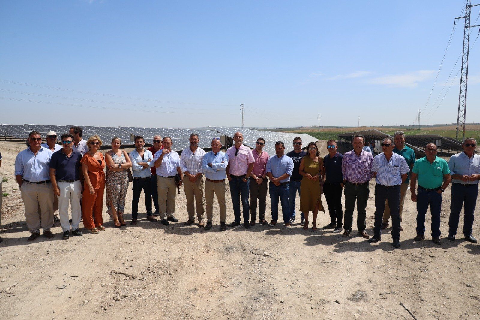La inauguración de la primera planta fotovoltaica de la Comunidad de Regantes de la Costa Noroeste.