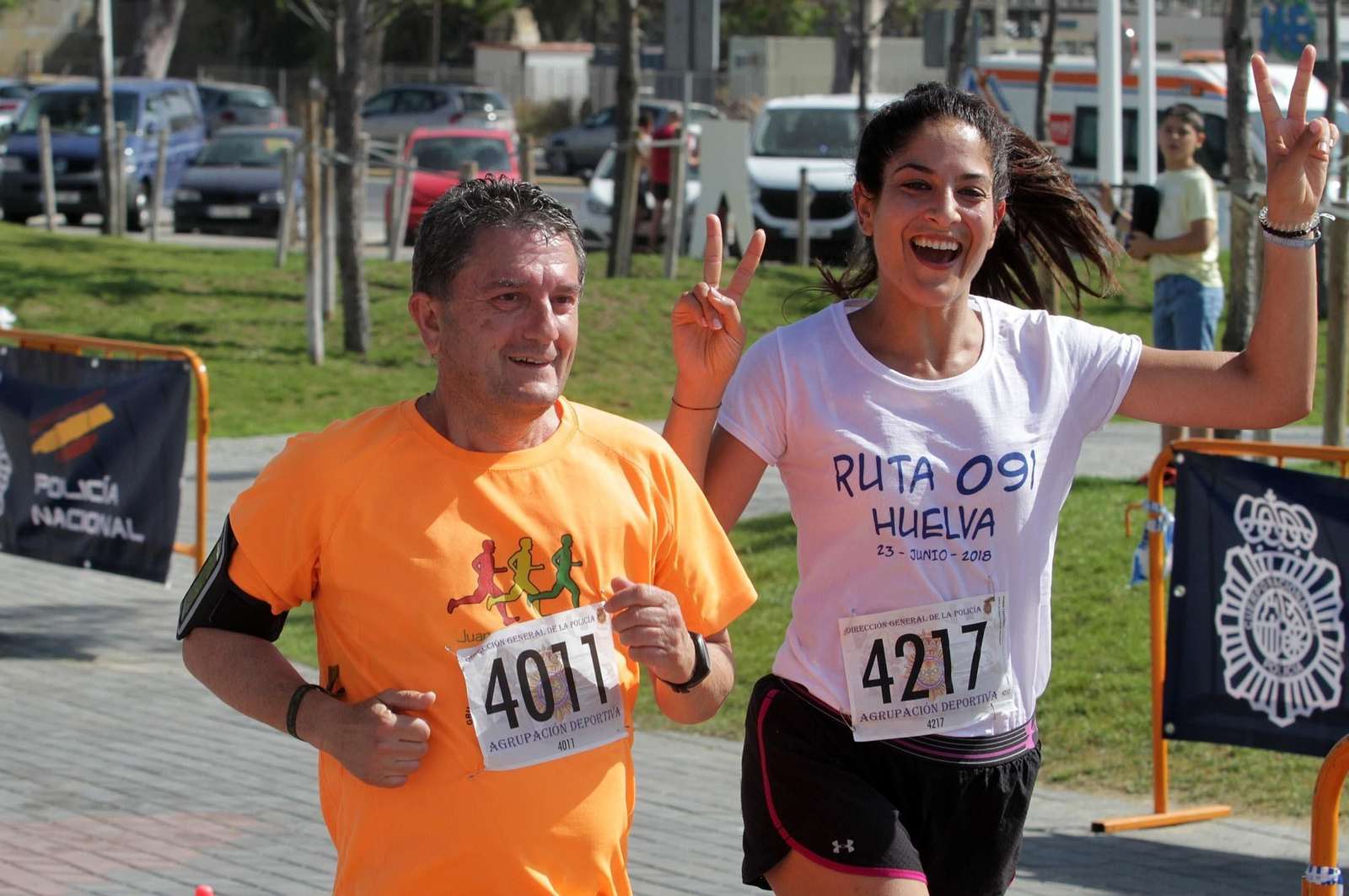 Imágenes de la Carrera Solidaria Ruta 091 organizada por la Policía Nacional