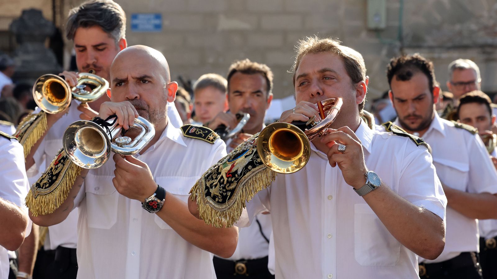 Procesión de regreso de la Virgen de la Estrella Coronada en Jerez