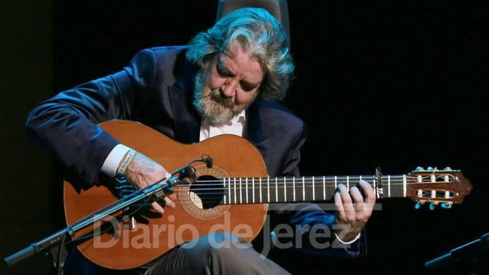 El guitarrista Rafael Riqueni durante un concierto en Jerez
