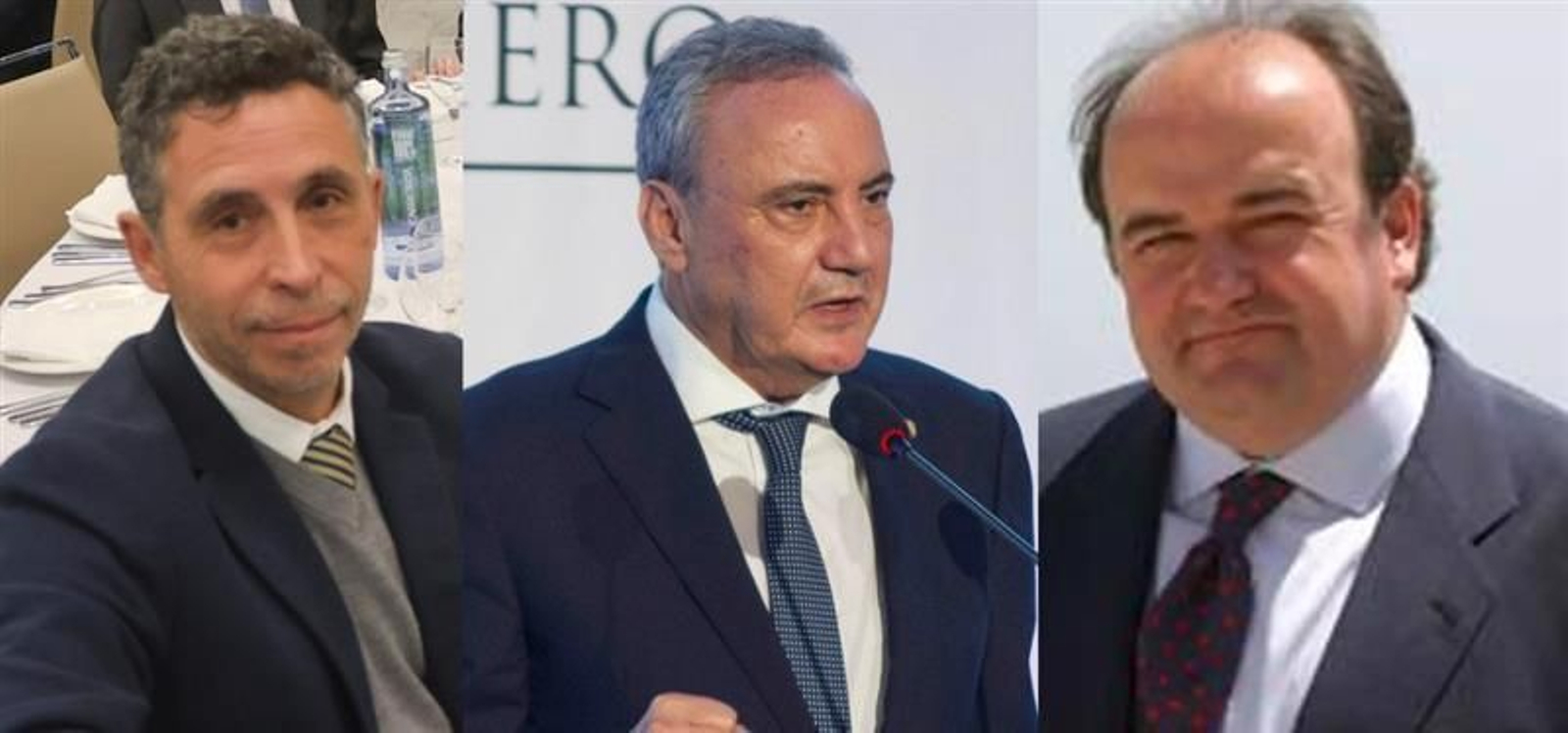 Manuel Domínguez de la Maza, Francisco Martínez Cosentino y Santiago Domecq Bohórquez.