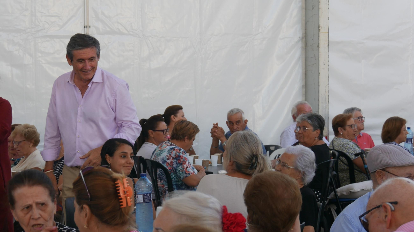 Manuel Cortés durante las fiestas.