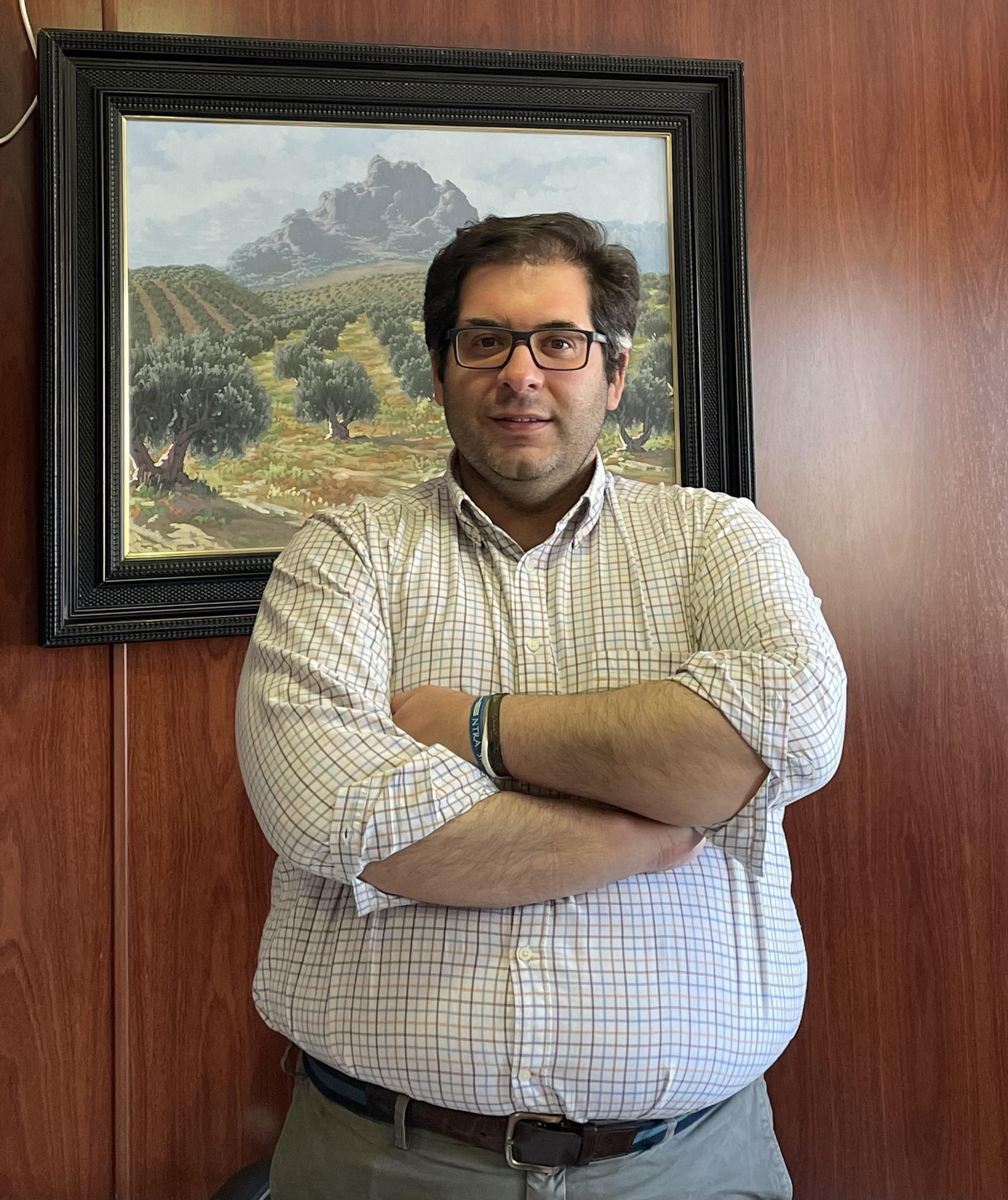 Antonio Zamora, en el despacho.