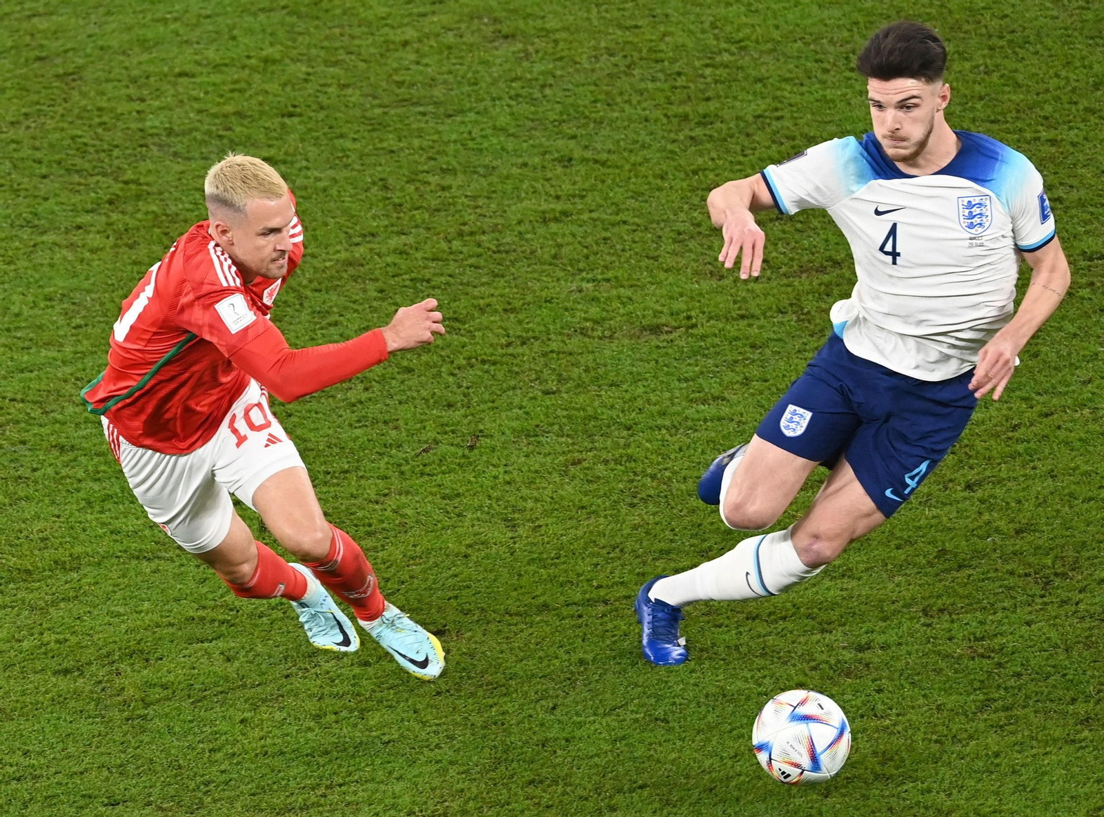 Las imágenes del Gales -Inglaterra del Mundial de Qatar