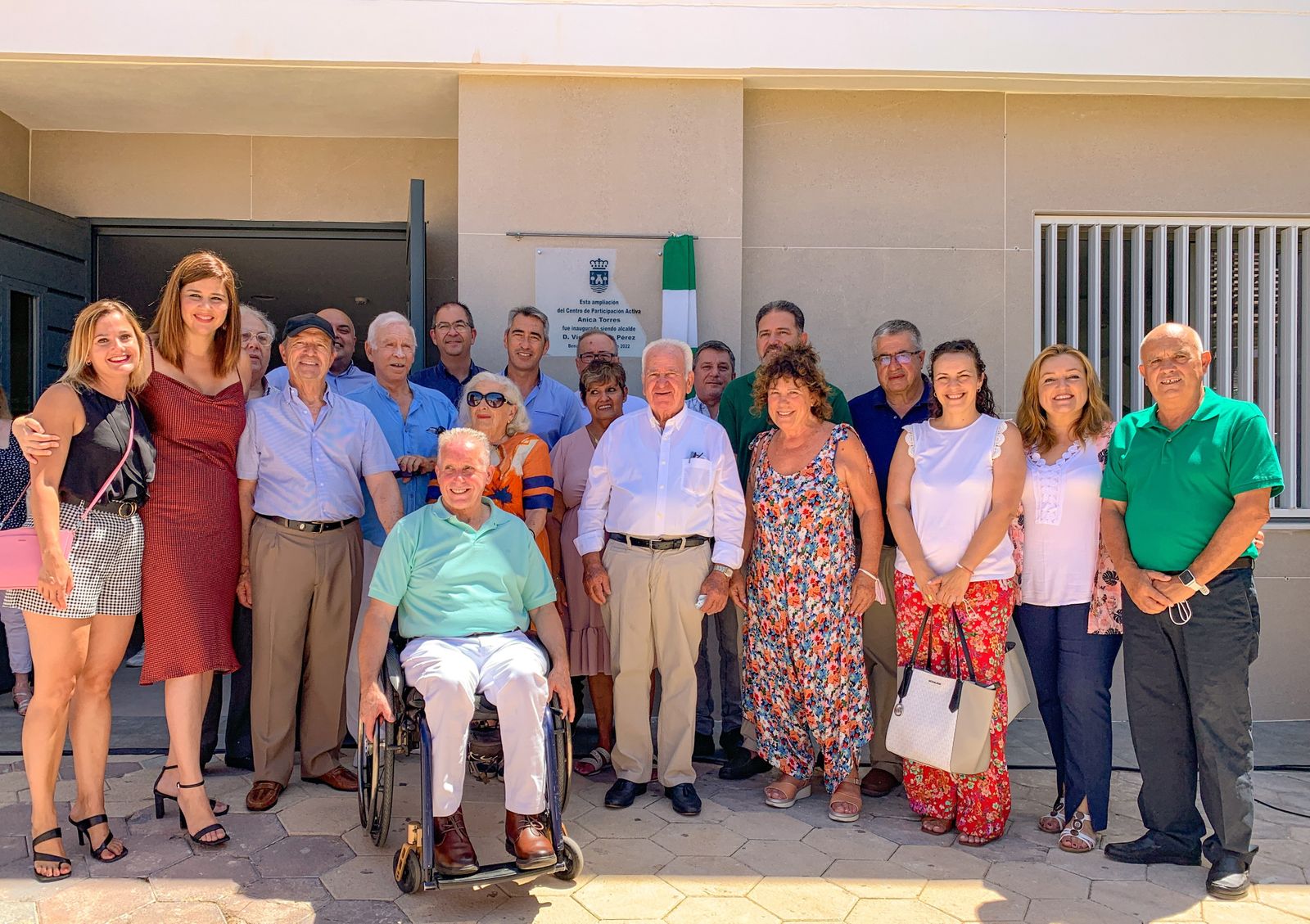El acto de reapertura del centro de participación activa Anica Torres, en Benalmádena.