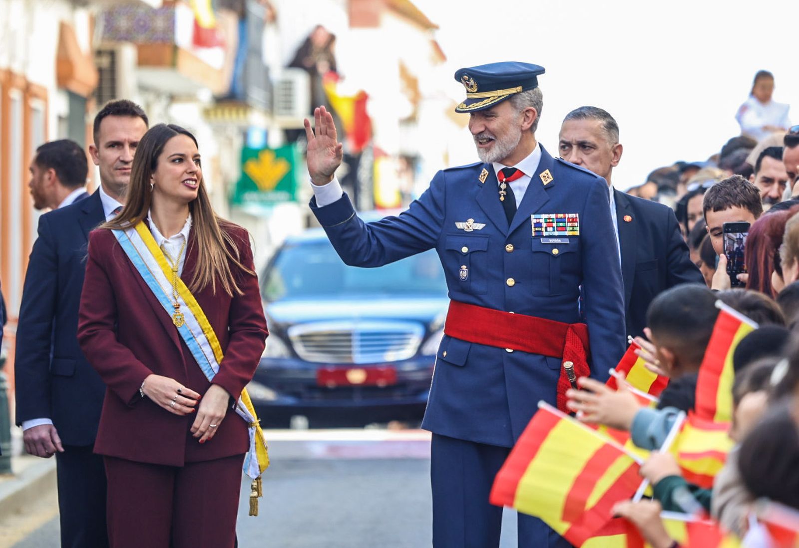 La llegada de S.M. el Rey Felipe VI a Palos de la Frontera, en fotografías