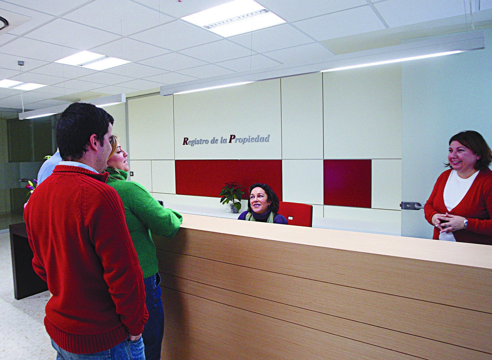 Una oficina liquidadora del registro de la propiedad