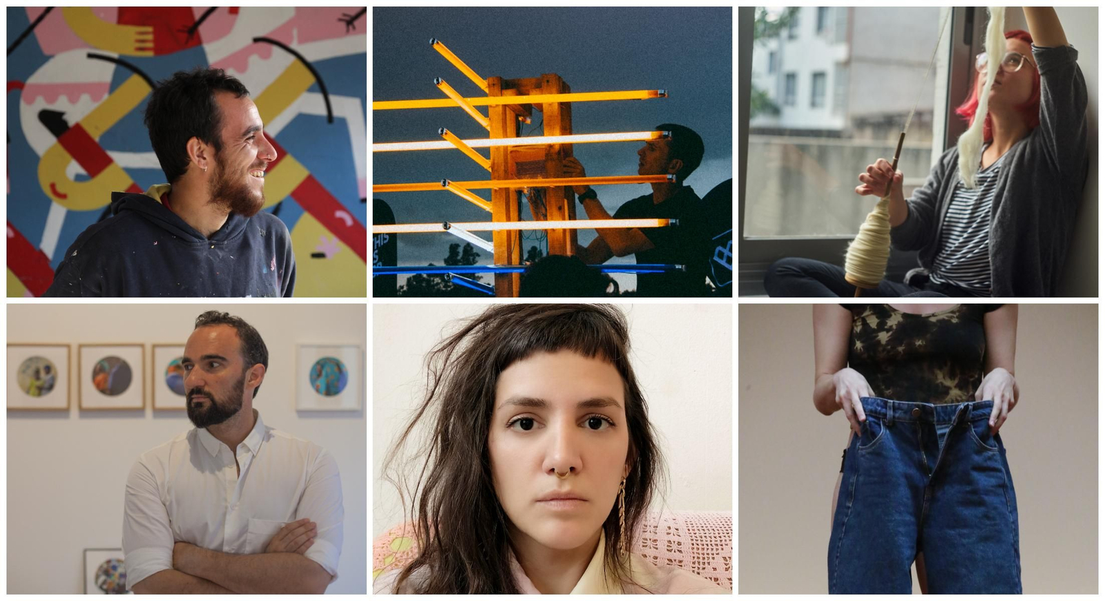 Los artistas del programa internacional 'Creadores' de La Térmica.