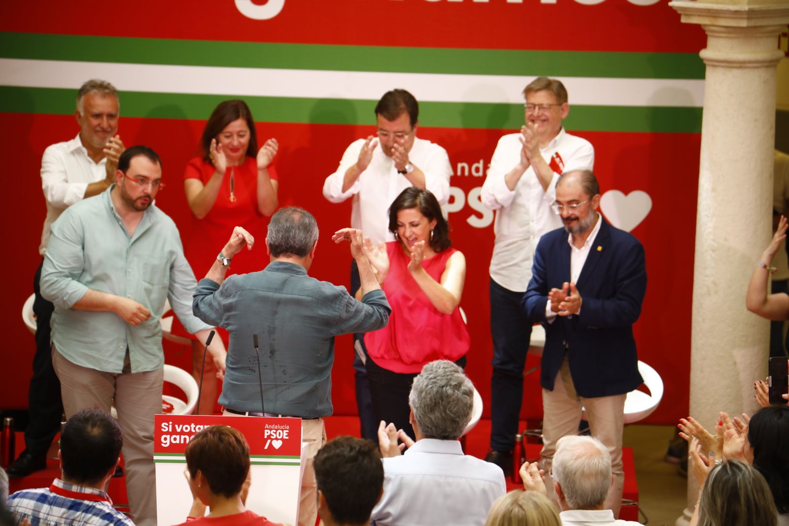 Elecciones Andalucía: La visita de los barones del PSOE en Córdoba, en imágenes