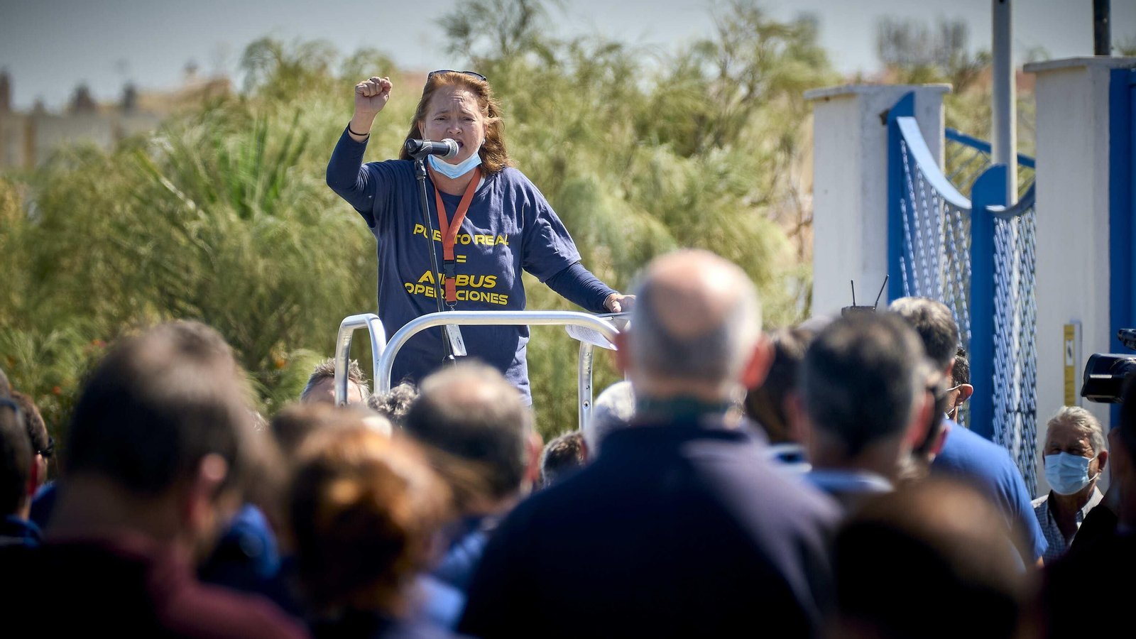 Una asamblea en la factoría de Puerto Real.