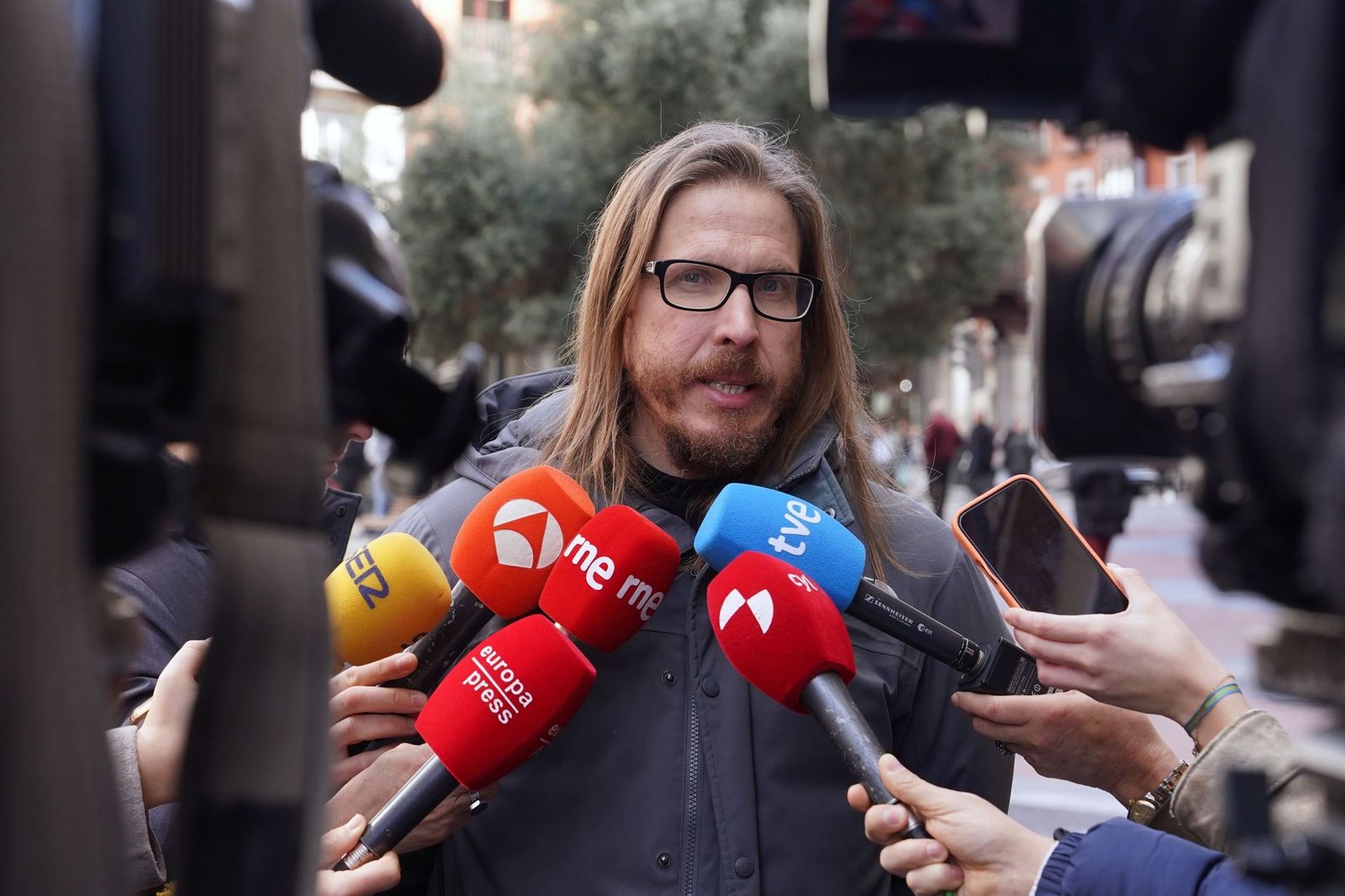 El portavoz de Podemos, Pablo Fernández.
