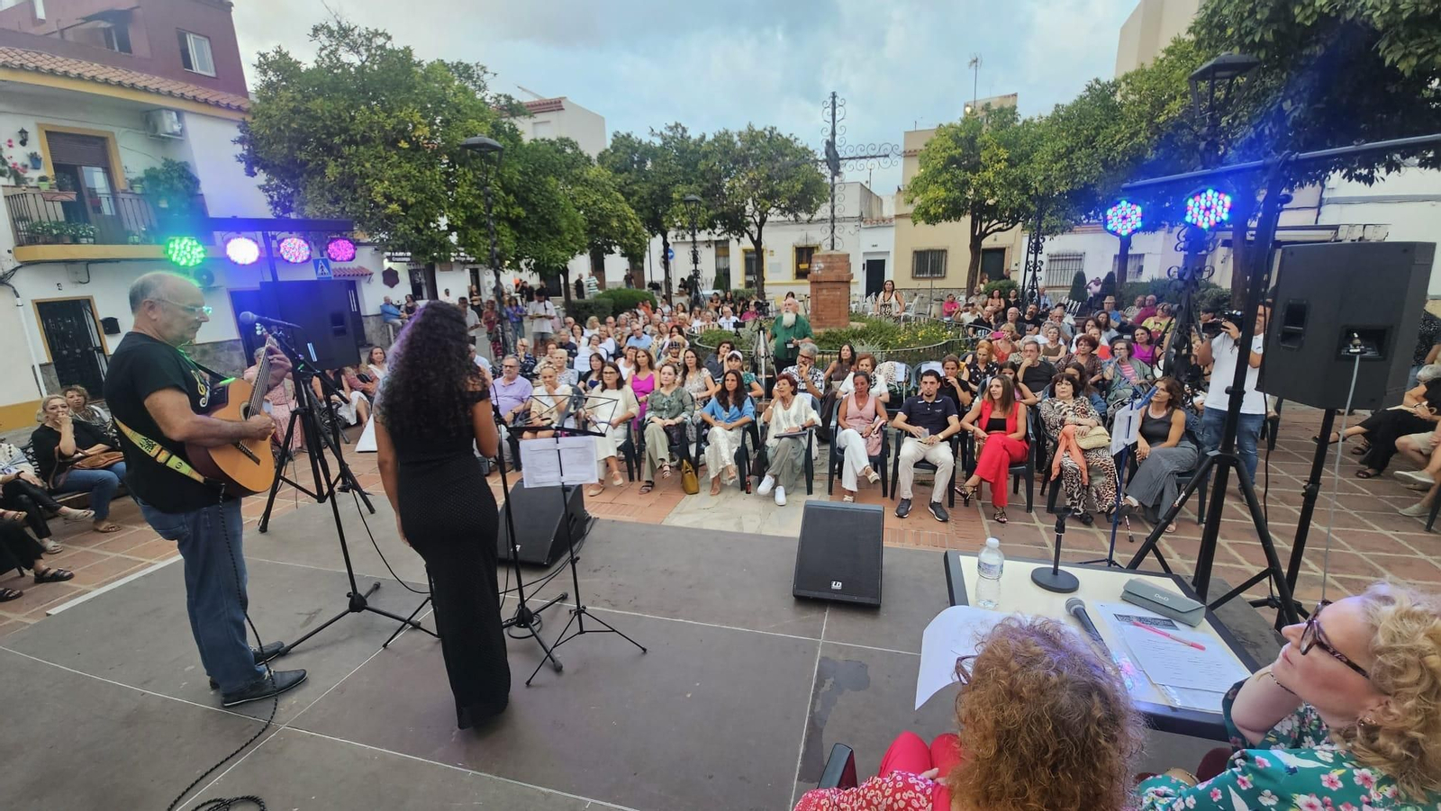 Una de las actuaciones en el recital.