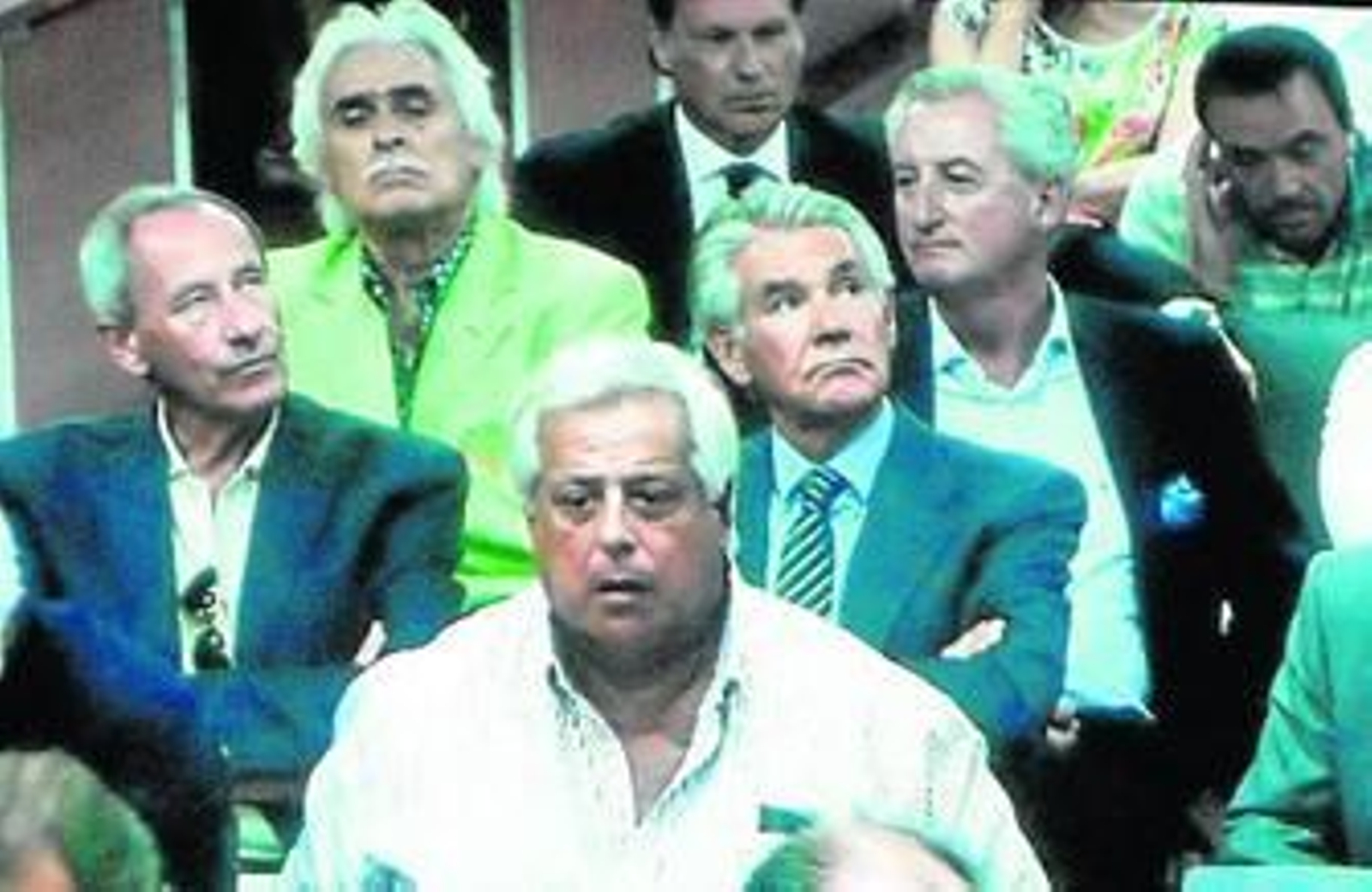 Rafael Gómez Sandokán, en la segunda fila a la izquierda. Delante de él, en la fila central, los promotores Manuel Lores y José Ávila Rojas.