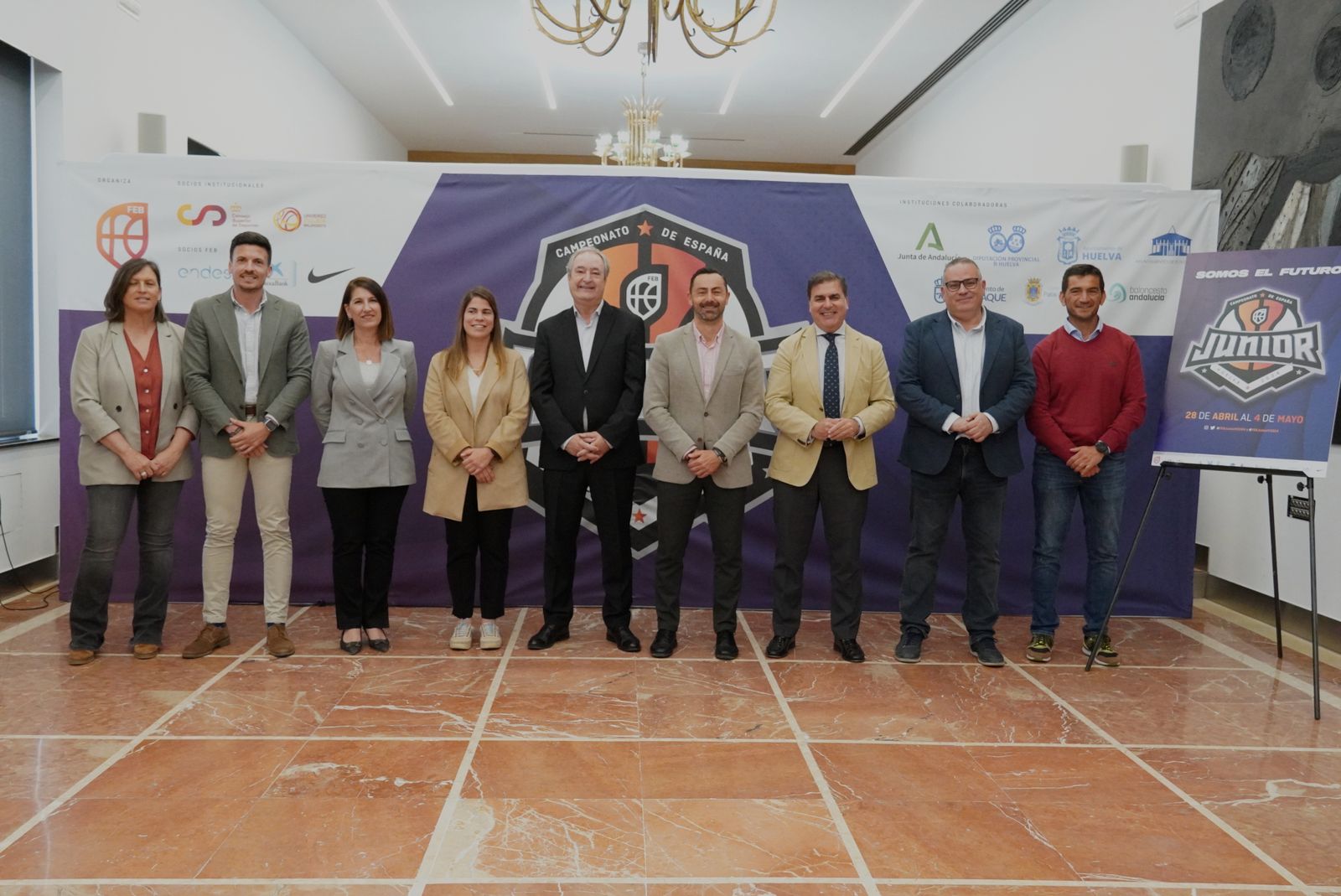 Presentación de los Campeonatos de España junior de baloncesto.