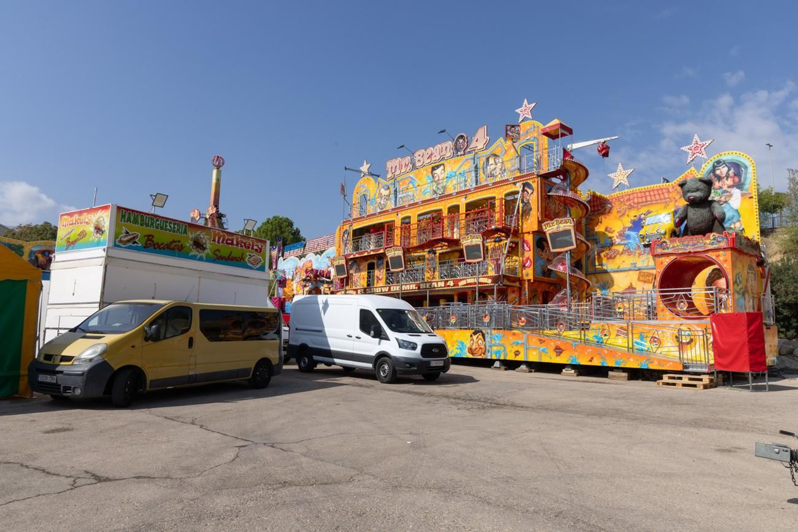 Así avanza el montaje de la feria de San Lucas