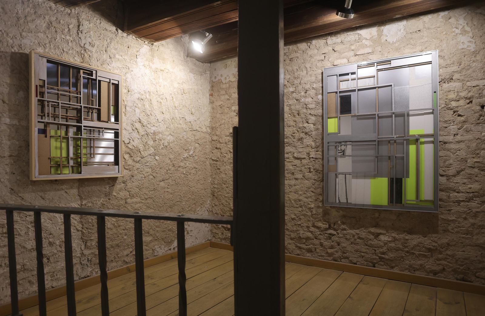 Exposición Geometrías Implícitas.  Nacho Carbó,  Fernando Clemente y Juan Suárez