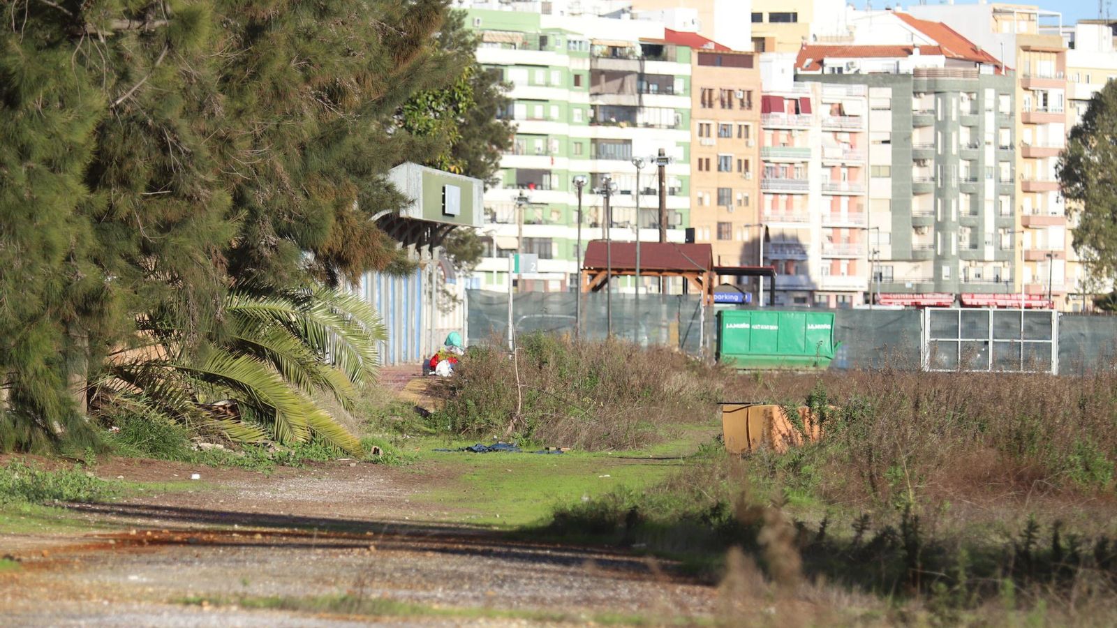 Terrenos en los que debe emplazarse parte del Parque del Ferrocarril. Terrenos en los que debe emplazarse parte del Parque del Ferrocarril.