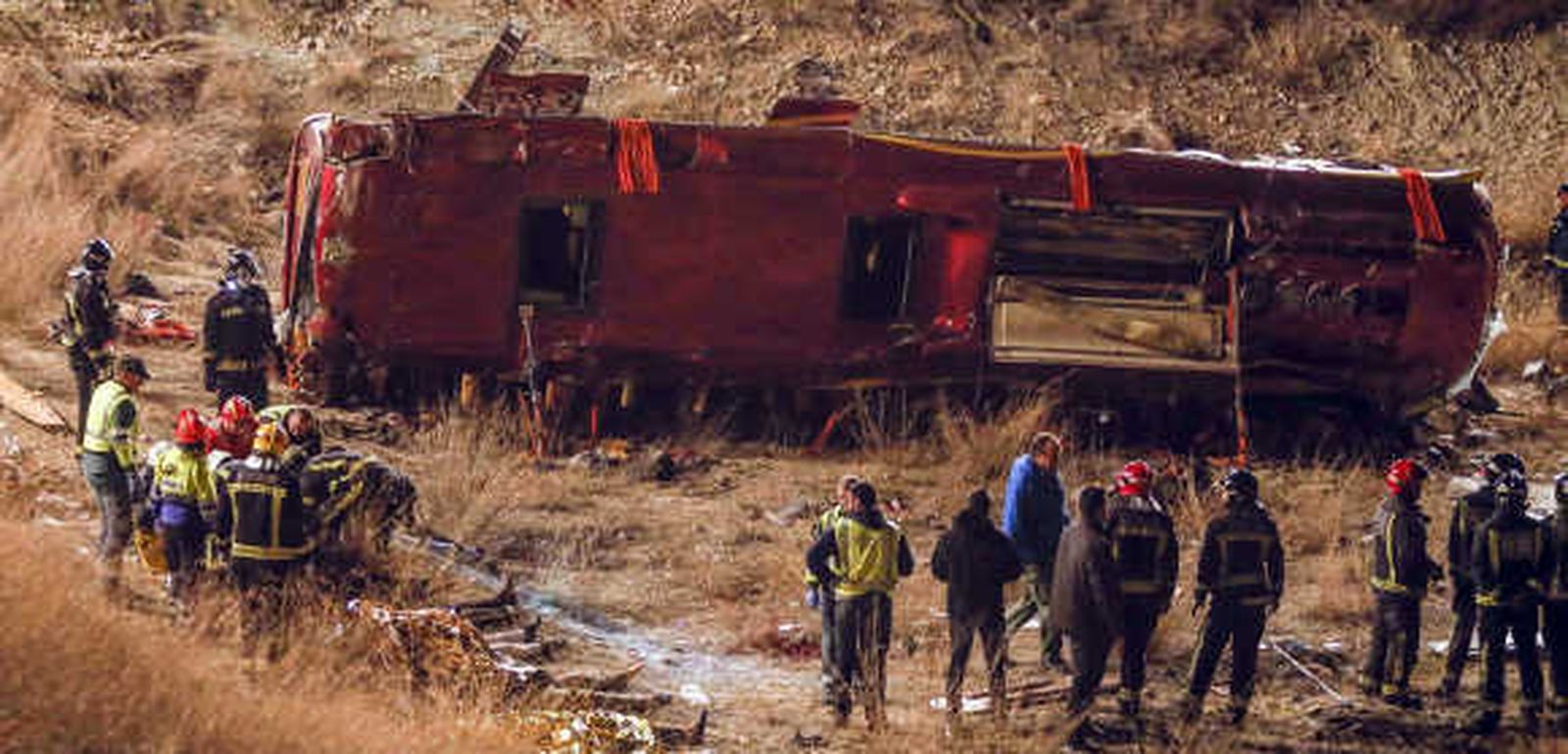 14 muertos y 43 heridos en un accidente de autobús en Murcia
